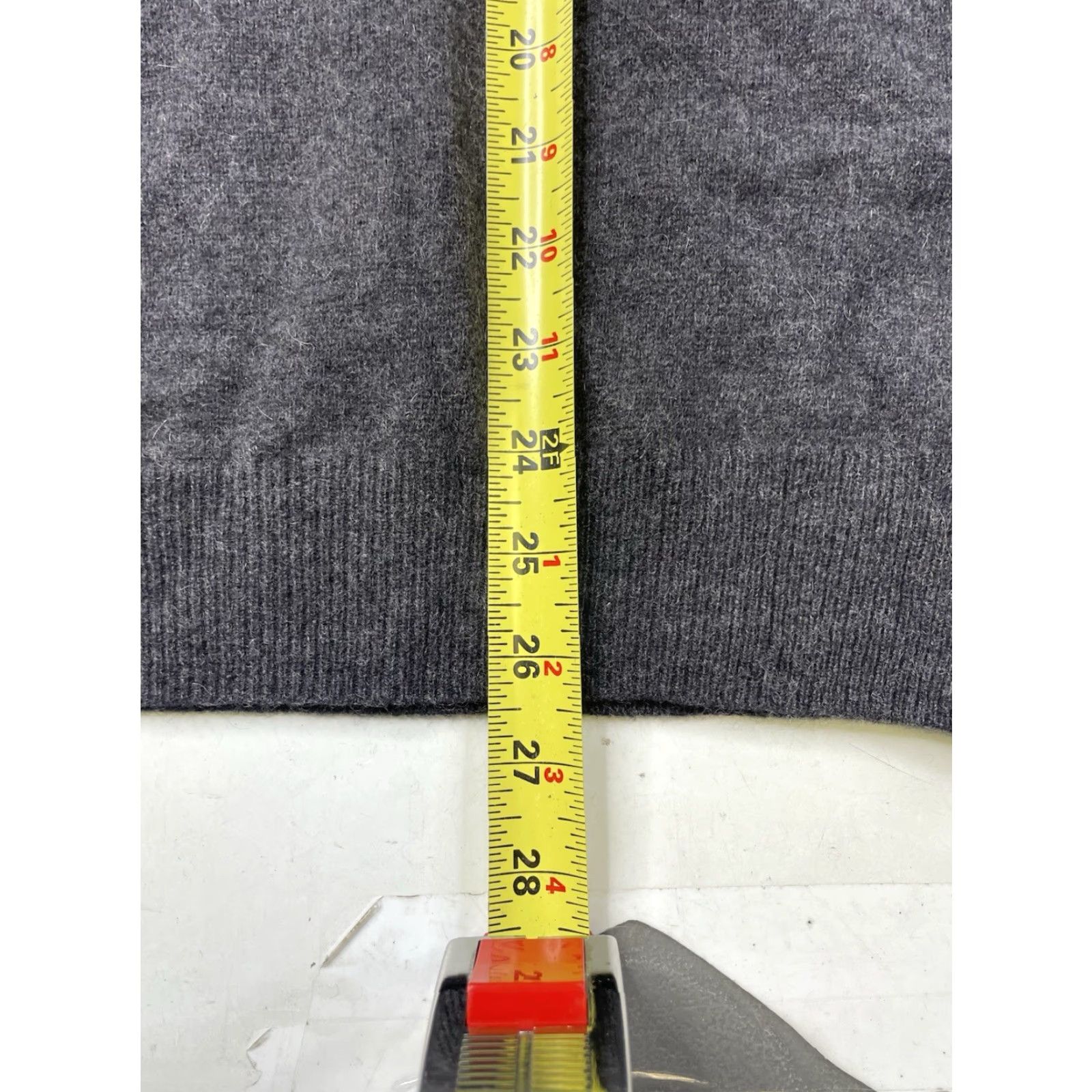 Vintage PAOLO MONDO V Neck 100% Cashmere Long Sleeve Sweater Gray Mens Large Size US L / EU 52-54 / 3 - 5 Thumbnail