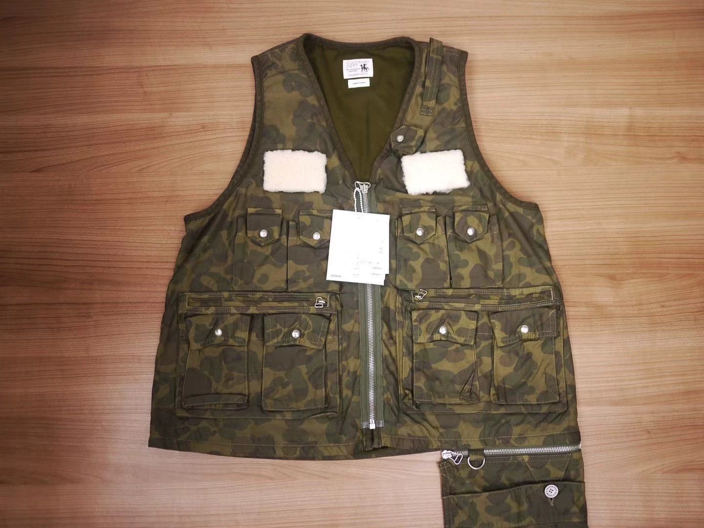 Visvim Green Camo Multi-Pocket Utility Vest - XL Size US XL / EU 56 / 4 - 1 Thumbnail