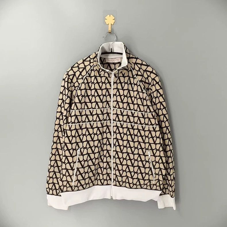 Valentino Valentino Logo Print Zip Jacket-yf Size US M / EU 48-50 / 2 - 1 Thumbnail