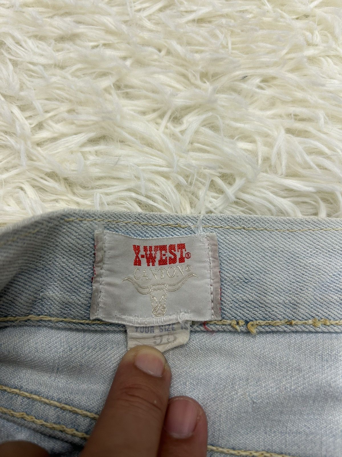 Japanese Brand Vintage 70's Canton X-West Distressed Denim Size US 33 - 8 Thumbnail