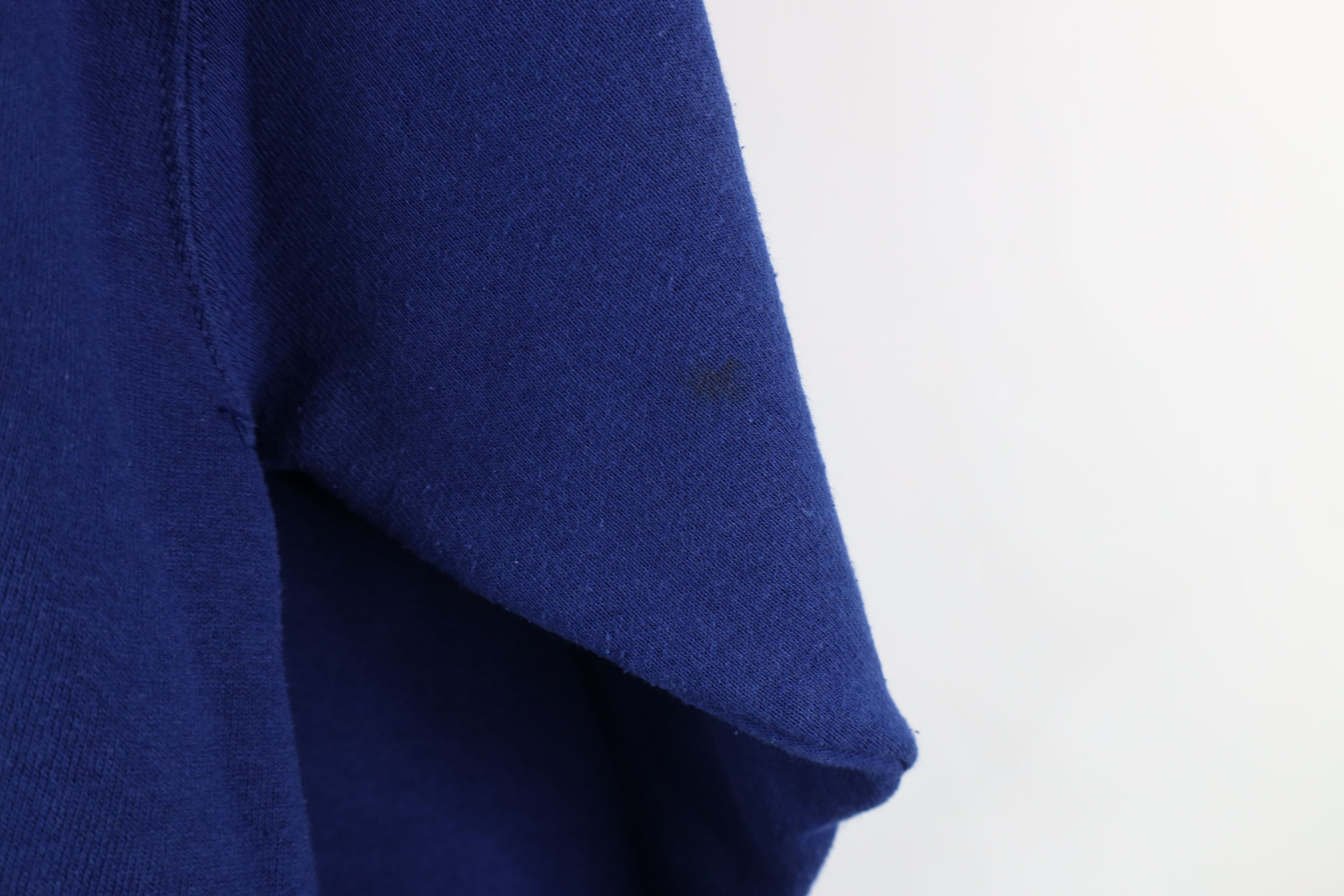 Vintage Vintage 90s Streetwear Blank Heavyweight Sweatshirt Blue USA Size US XL / EU 56 / 4 - 9 Thumbnail