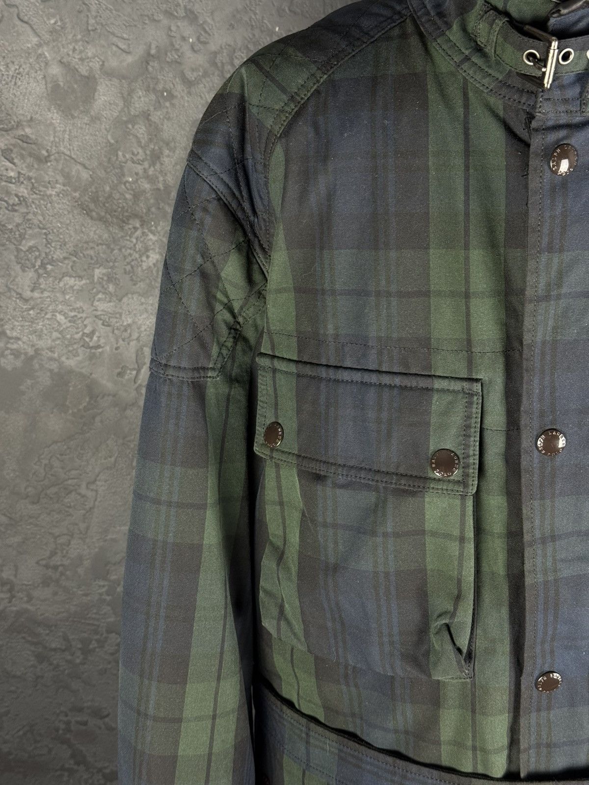 Polo Ralph Lauren Vintage Polo Ralph Lauren Mens Waxed Belted Motorcycl Jacket Size US XL / EU 56 / 4 - 12 Thumbnail