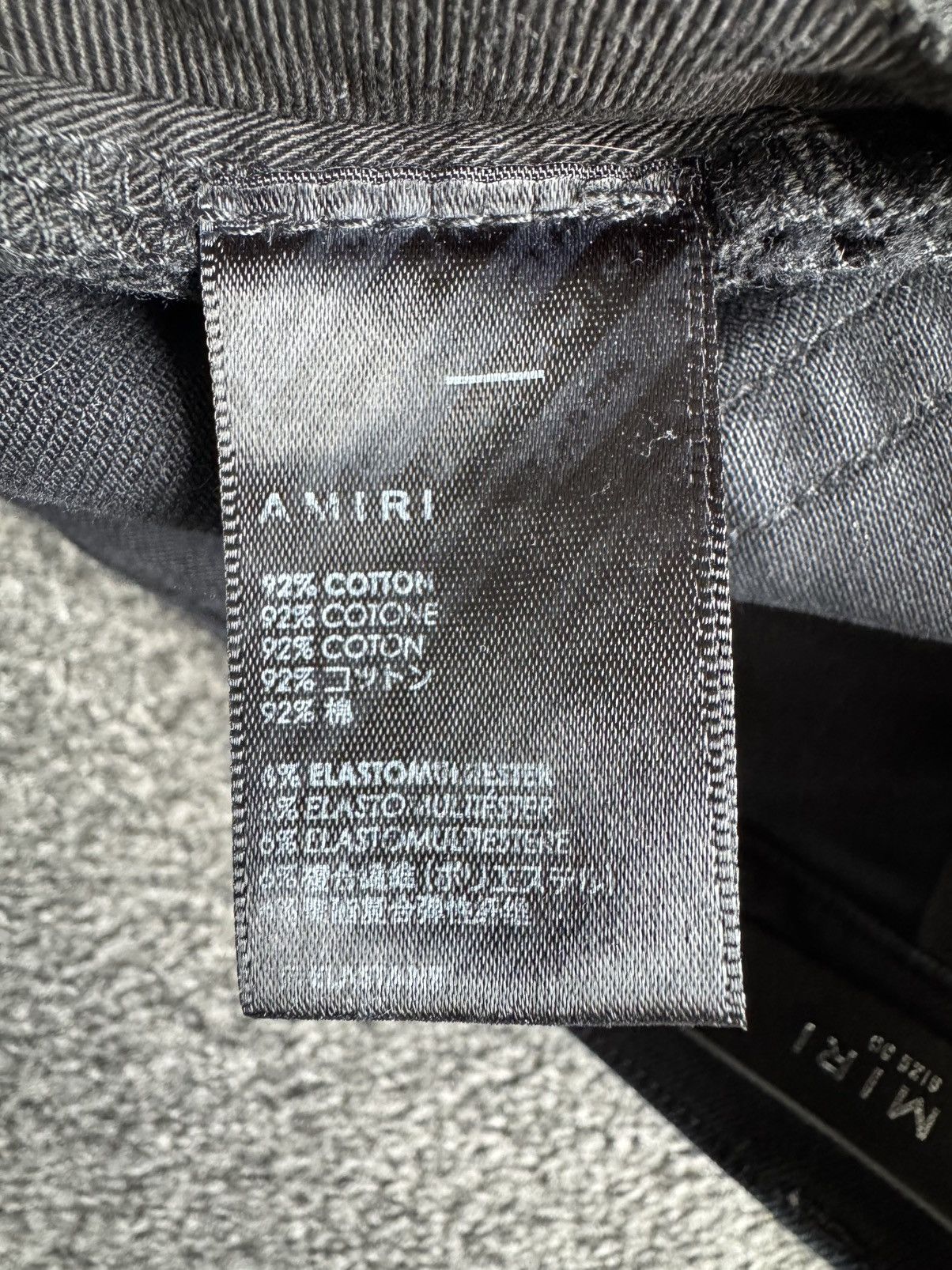 Amiri Amiri Aged Black Patchwork Art Jeans Size US 30 / EU 46 - 10 Thumbnail