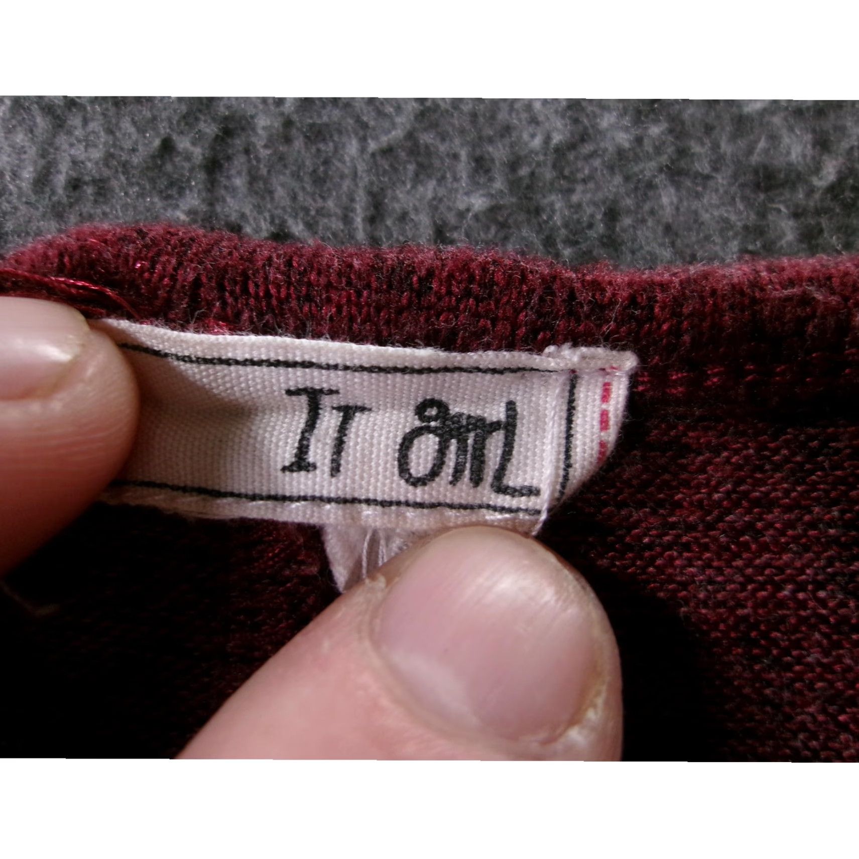 Vintage It Girl Top Womens L Maroon Heathered Cold Shoulder Cutouts Casual Chic Shirt Womens L Maroon Heathered Cold Shoulder Cutouts Casual Chic Size L / US 10 / IT 46 - 6 Thumbnail