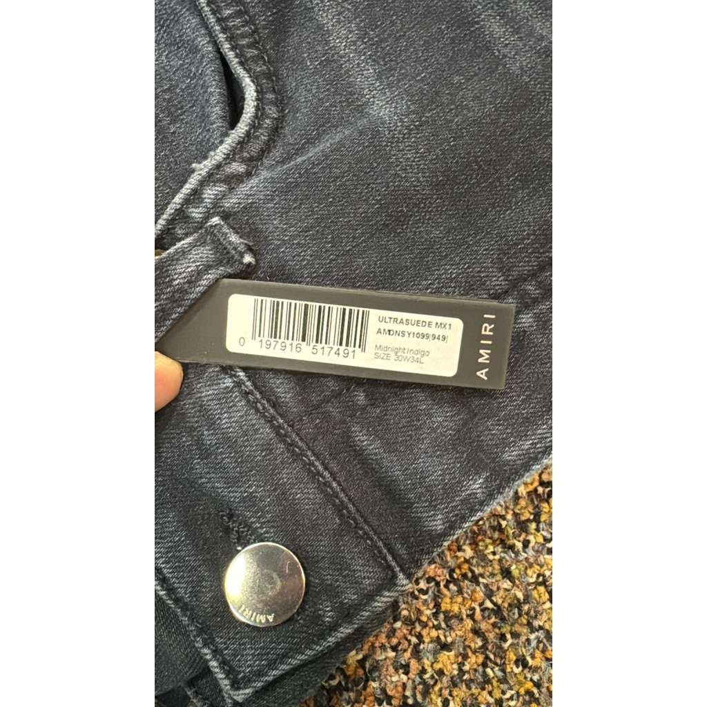 Amiri o1rshd1 Ultra Suede MX1 Denim Jean in Midnight Indigo Size US 30 / EU 46 - 20 Thumbnail