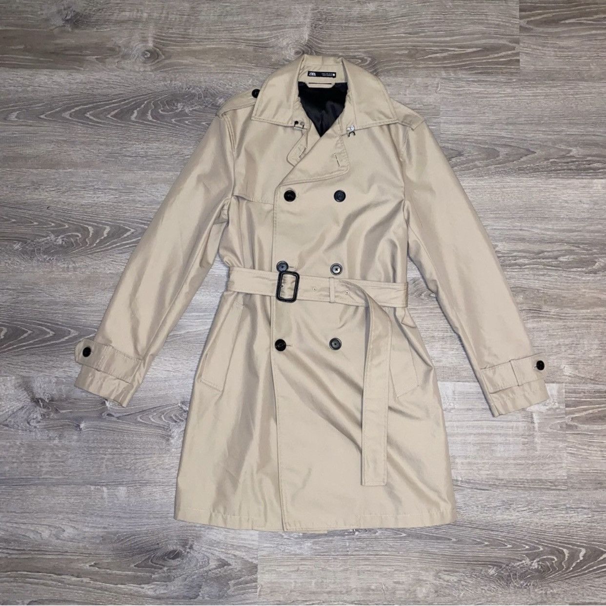 Zara Zara Double Breasted Trench Coat Size US S / EU 44-46 / 1 - 1 Thumbnail