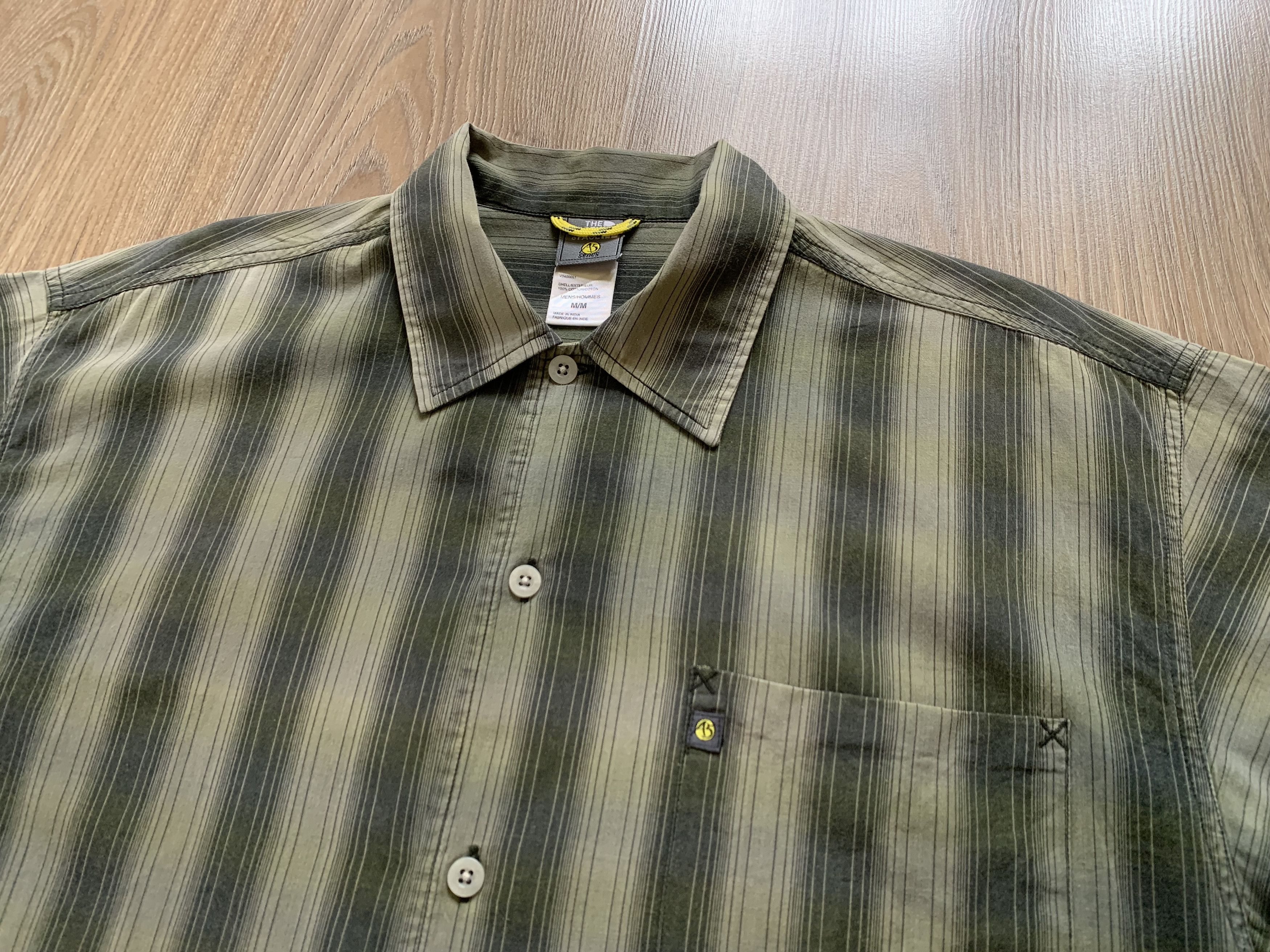 The North Face × Vintage The North Face A5 Series Stripe Short Sleeve Trekking Shirt Size US M / EU 48-50 / 2 - 4 Thumbnail