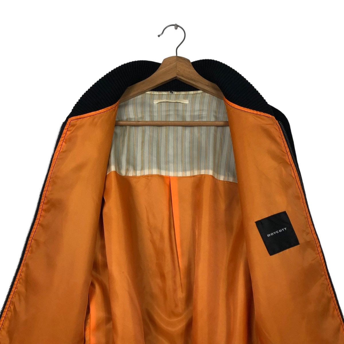 Japanese Brand 🔥VINTAGE WOOL BOMBER JACKET BOYCOTT ISSEY MIYAKE Size US M / EU 48-50 / 2 - 16 Thumbnail