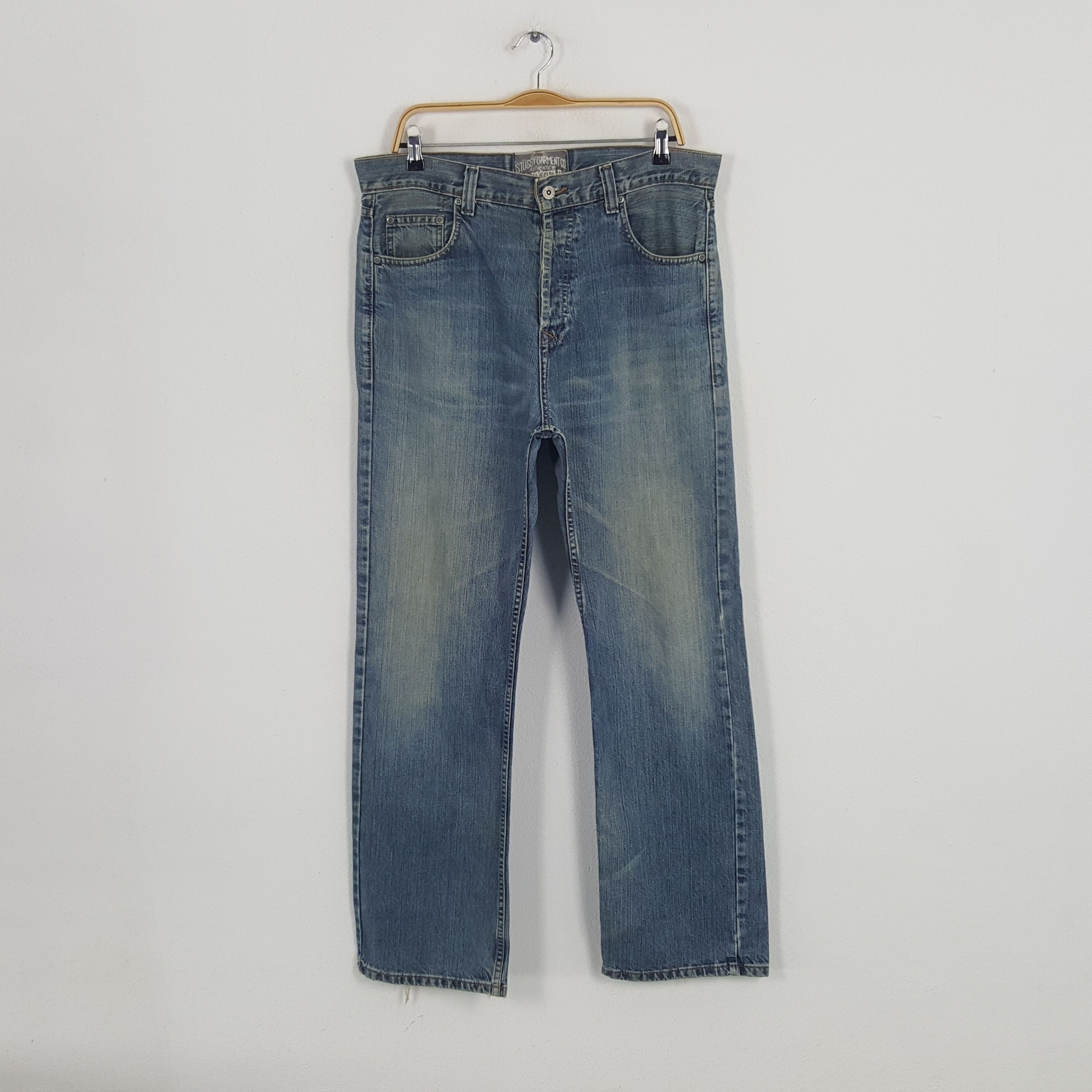 Stussy × Vintage Vintage Stussy American Streetwear Style Denim Jeans Size US 35 - 4 Thumbnail