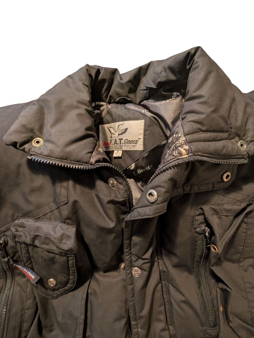 Triple F.A.T. Goose Vintage Triple F.A.T. Goose Black Puffer Jacket XL Size US XL / EU 56 / 4 - 2 Thumbnail
