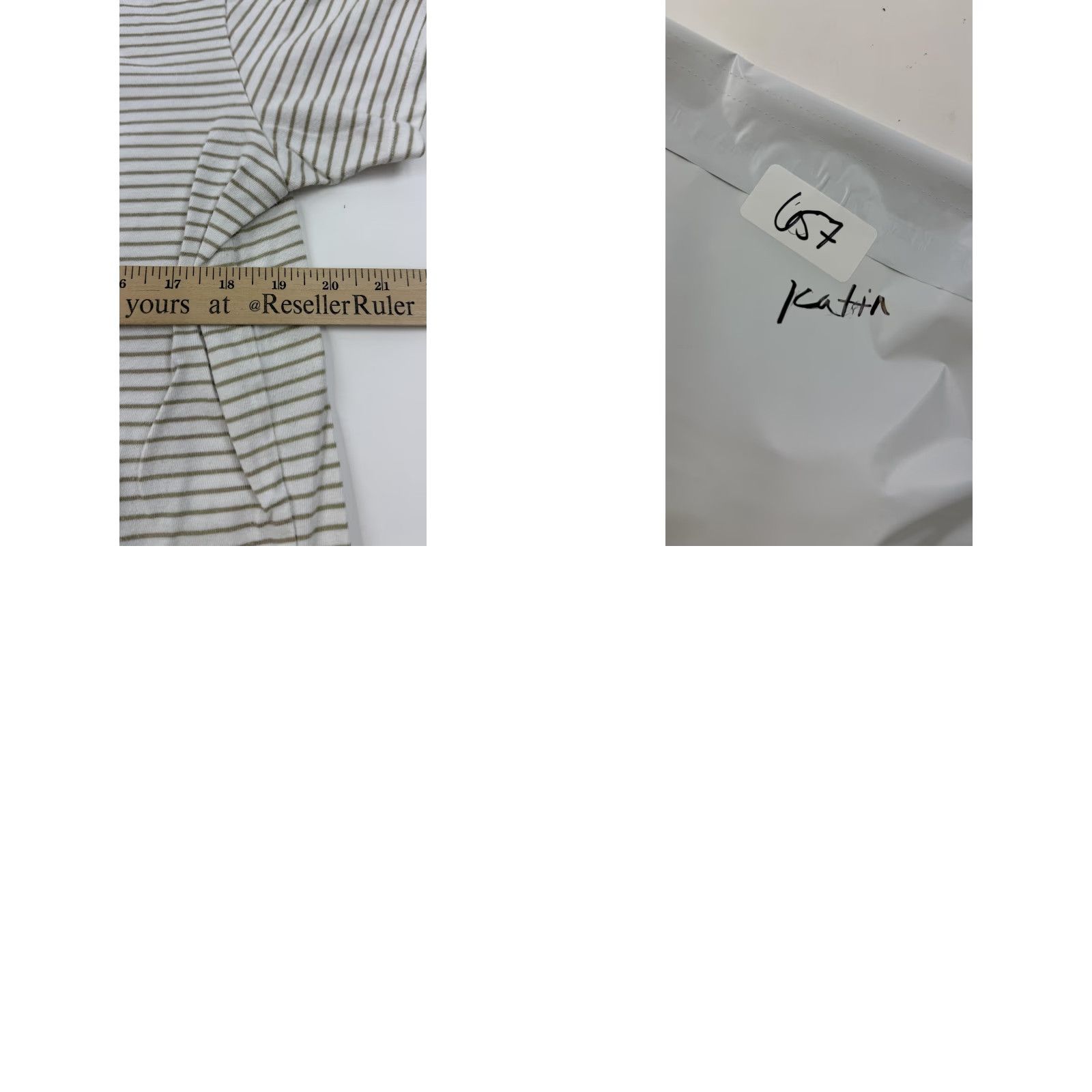 Katin Katin Shirt Mens Medium White Stripe Pocket Tee Crewneck 100% Cotton Size US M / EU 48-50 / 2 - 8 Thumbnail
