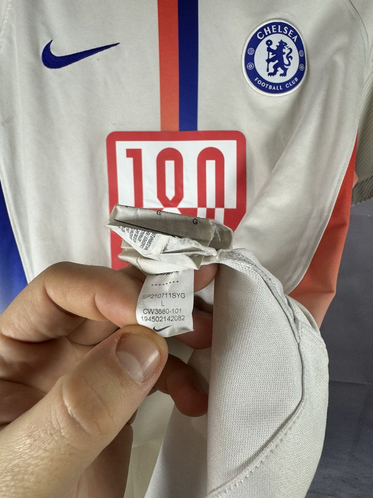 Chelsea Soccer × Nike × Vintage Vintage Chelsea 2020/21 Nike Special Soccer Jersey Blokcore Size US L / EU 52-54 / 3 - 14 Thumbnail