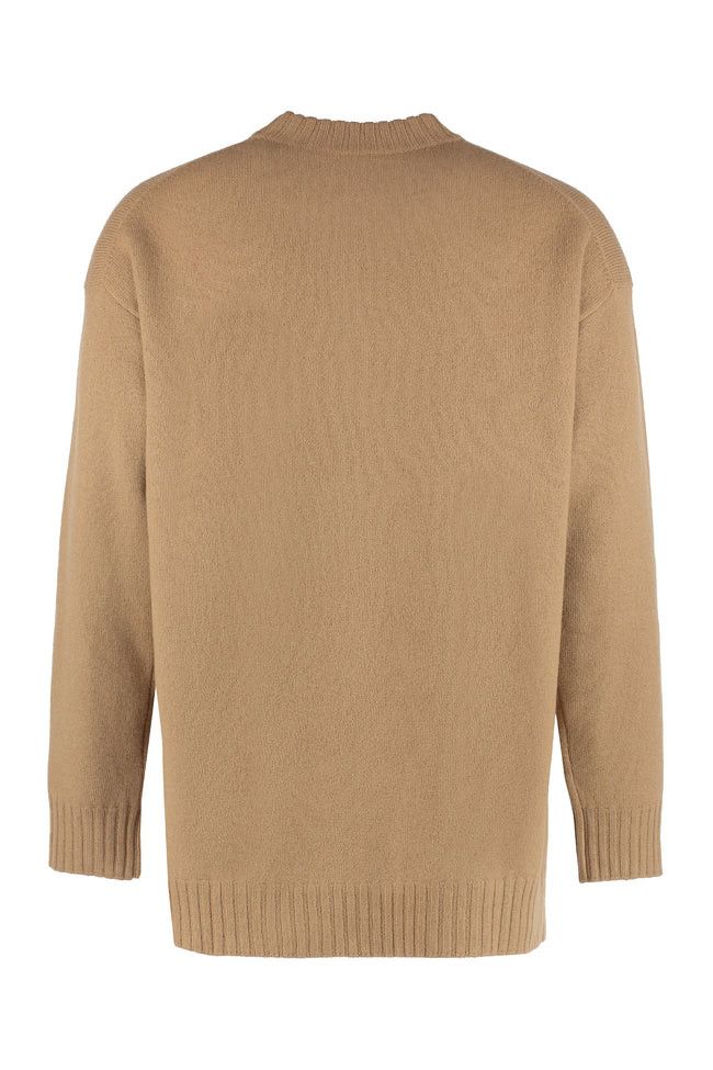 Jil Sander o1y1124 Cashmere Blend Crew-Neck Sweater in Camel Size US M / EU 48-50 / 2 - 2 Thumbnail