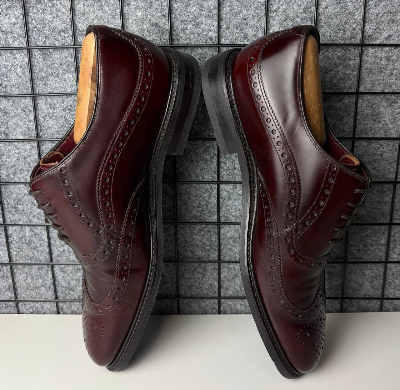 Loake Loake 1880 Demon Burgundy Leather Brogue Size US 11.5 / EU 44-45 - 3 Thumbnail