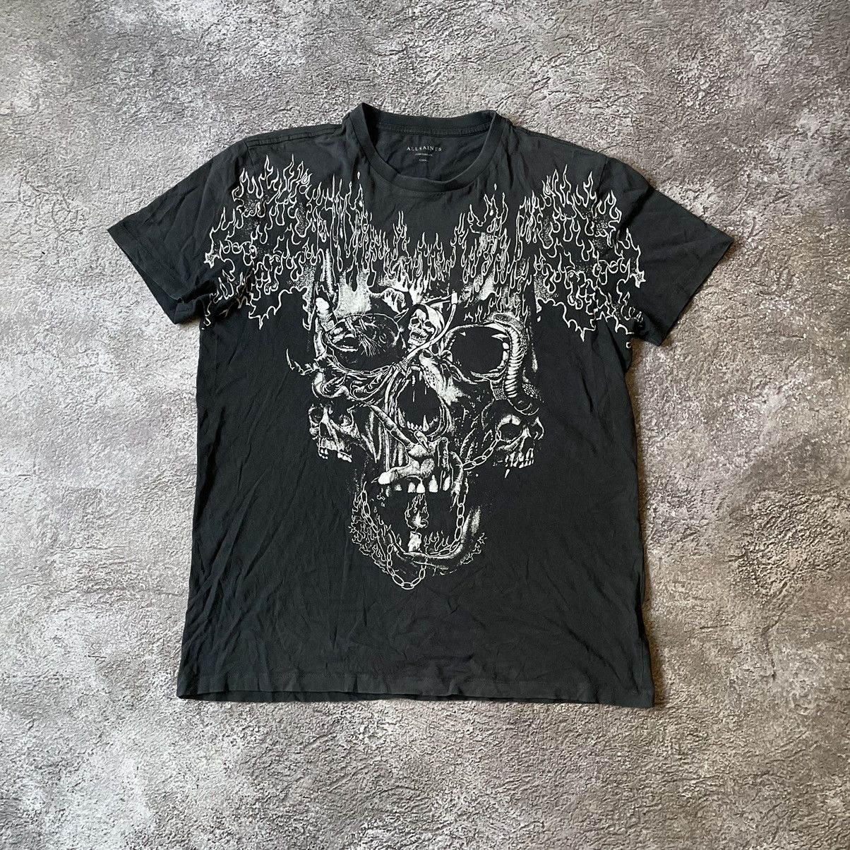 Band Tees Vintage Y2K ALLSAINTS FACE Horror Psycho SKELETON 90S Size US S / EU 44-46 / 1 - 2 Thumbnail