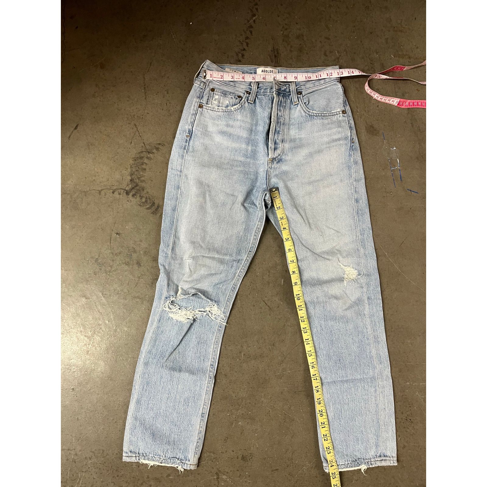 Agolde AGOLDE- RILEY HI RISE STRAIGHT CROP JEAN /25 Size 25" / US 0 / IT 36 - 5 Thumbnail