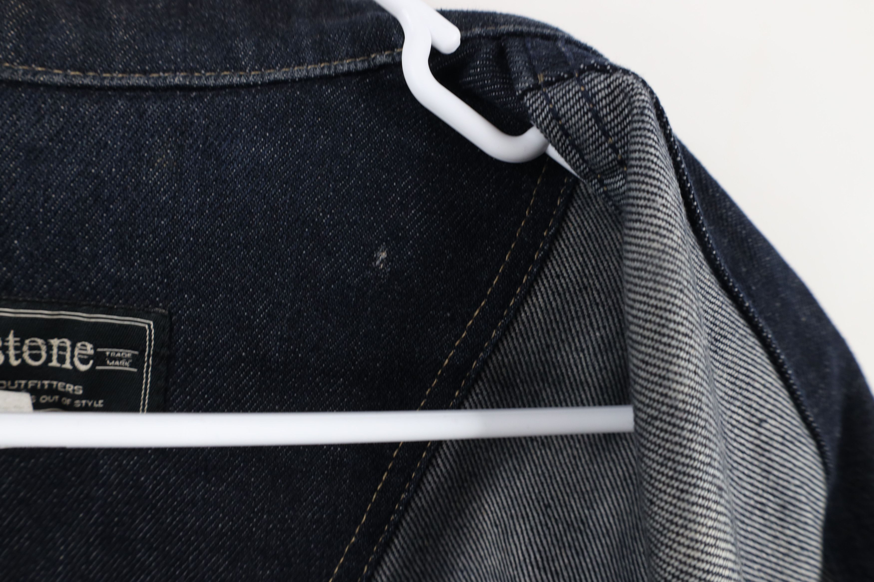 Vintage Vintage 90s Y2K Streetwear Baggy Denim Jean Trucker Jacket Size US XXL / EU 58 / 5 - 11 Thumbnail