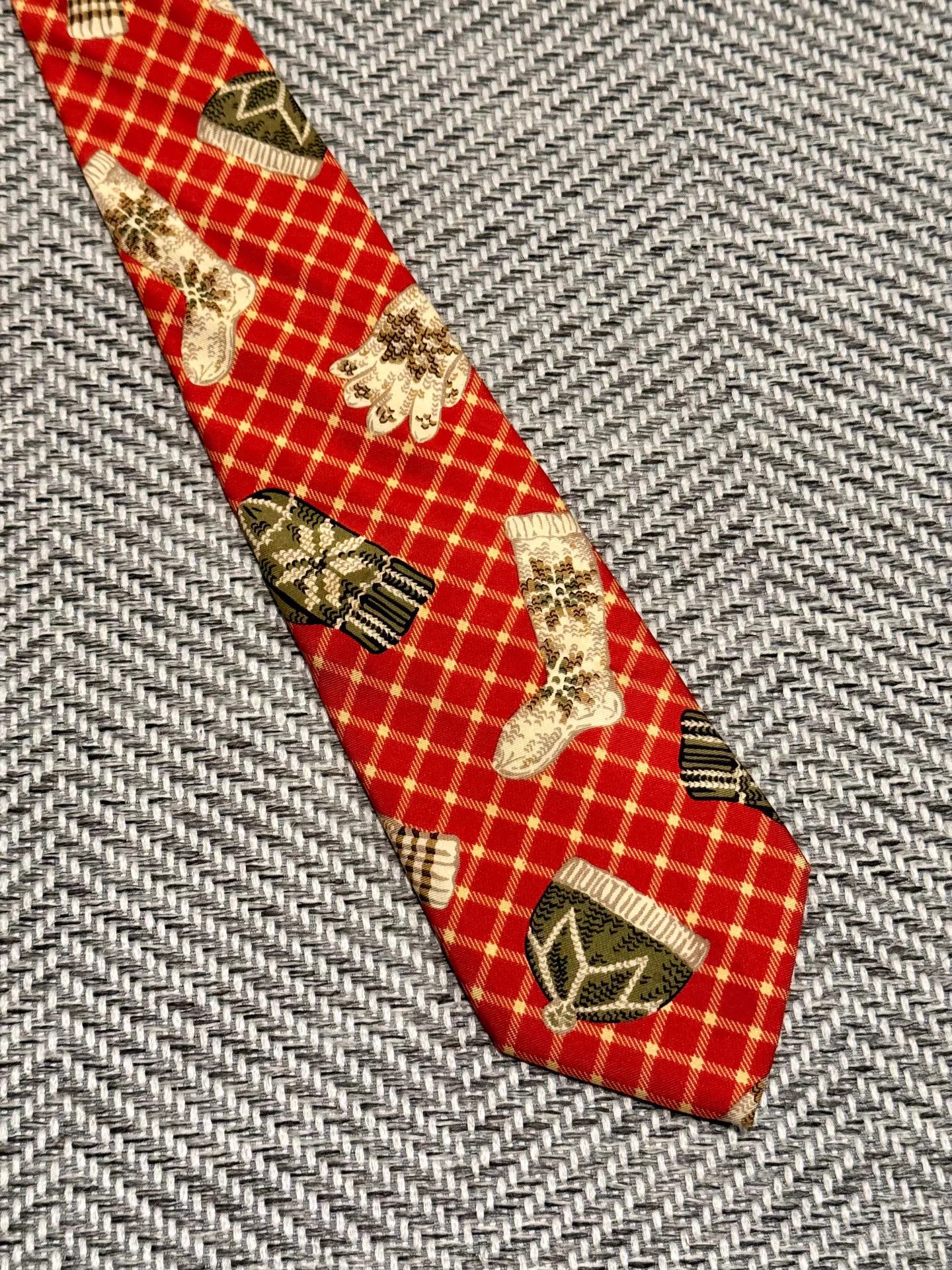 Jean Paul Gaultier Jean Paul Gaultier Christmas Plaid Tie with Glove K24 Size ONE SIZE - 1 Thumbnail