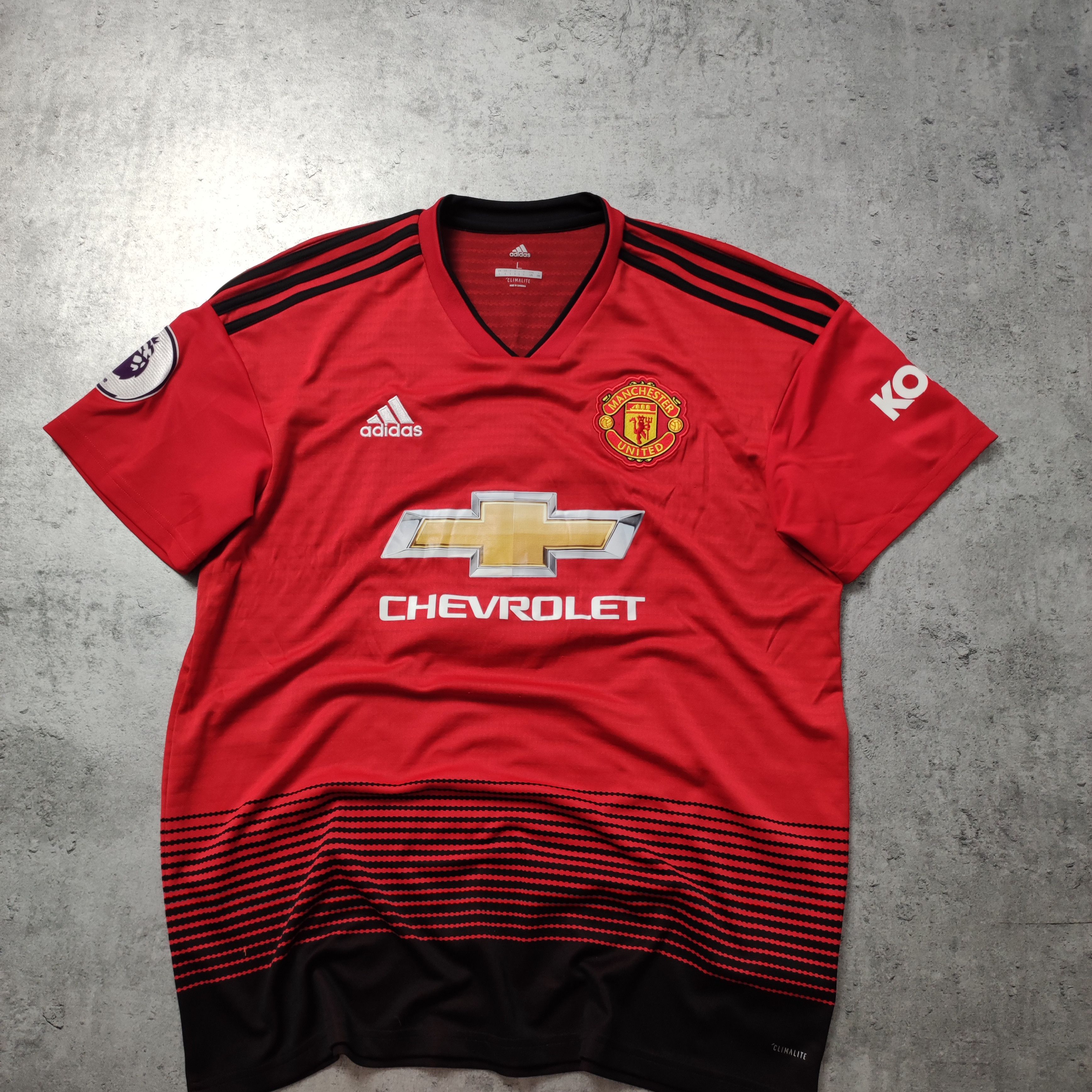 Adidas RARE 2018 Adidas x Manchester United Home Football Jersey Size US L / EU 52-54 / 3 - 2 Thumbnail