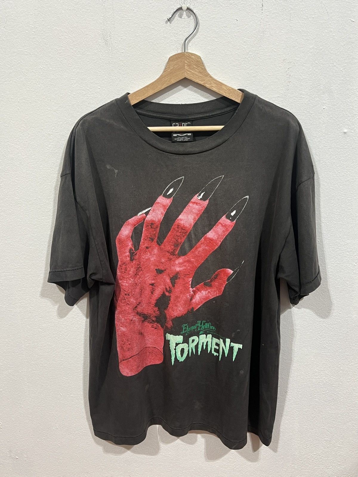 Saint Michael Saint Michael Devil Hand Vintage Tee Size US XL / EU 56 / 4 - 1 Thumbnail