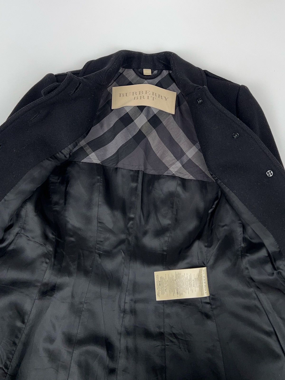 Burberry Burberry Brit Belted Wool Cashmere Coat Jacket Size XS / US 0-2 / IT 36-38 - 16 Thumbnail