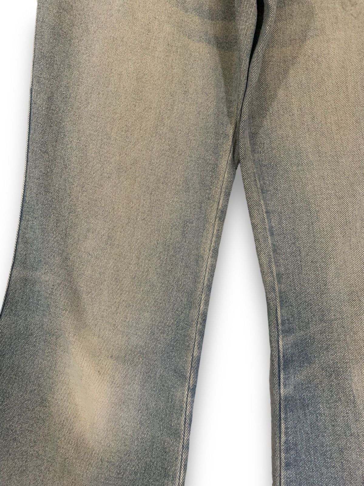 Hysteric Glamour Japanese Brand Yellow Mud Wash Flare Bell Bottom Jeans Size US 27 - 7 Thumbnail