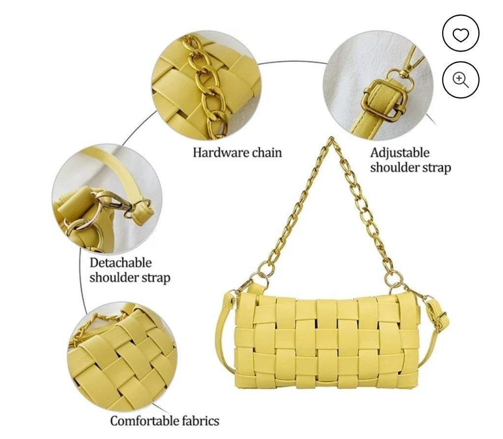 The Unbranded Brand New! 3-Way Vegan Crossbody Bag – Braided Shoulder Purse Size ONE SIZE - 4 Thumbnail