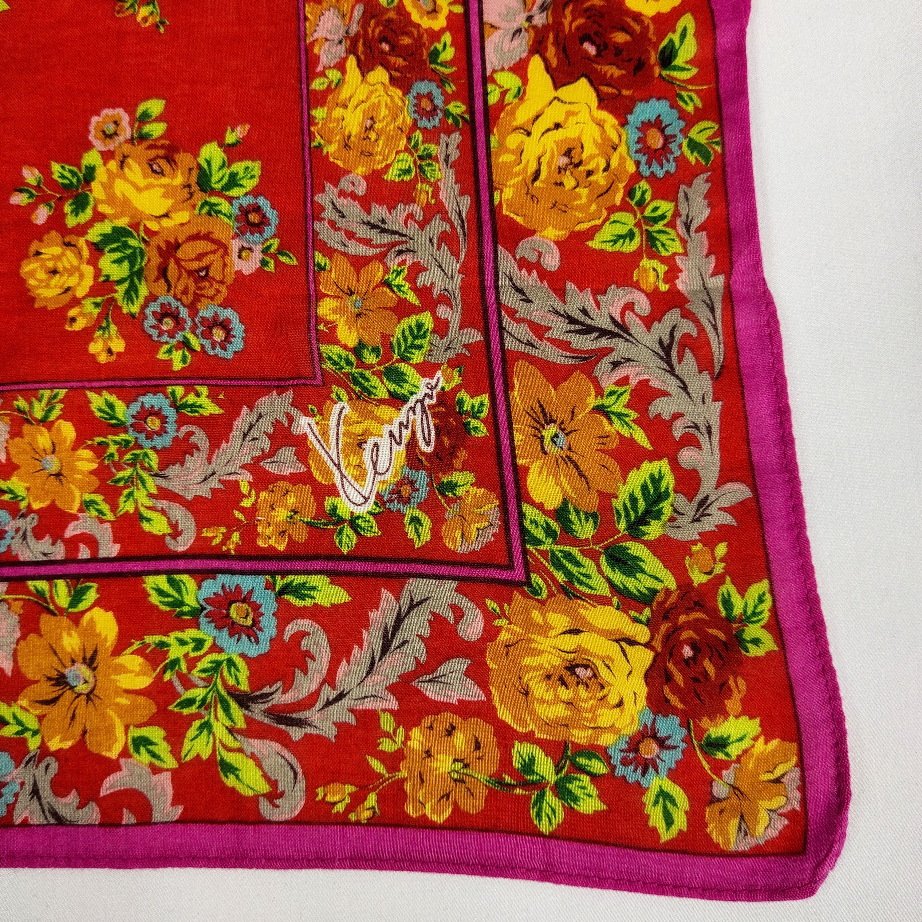 Kenzo × Vintage Kenzo Handkerchief / Bandana / Neckerchief FZ195 Size ONE SIZE - 5 Thumbnail