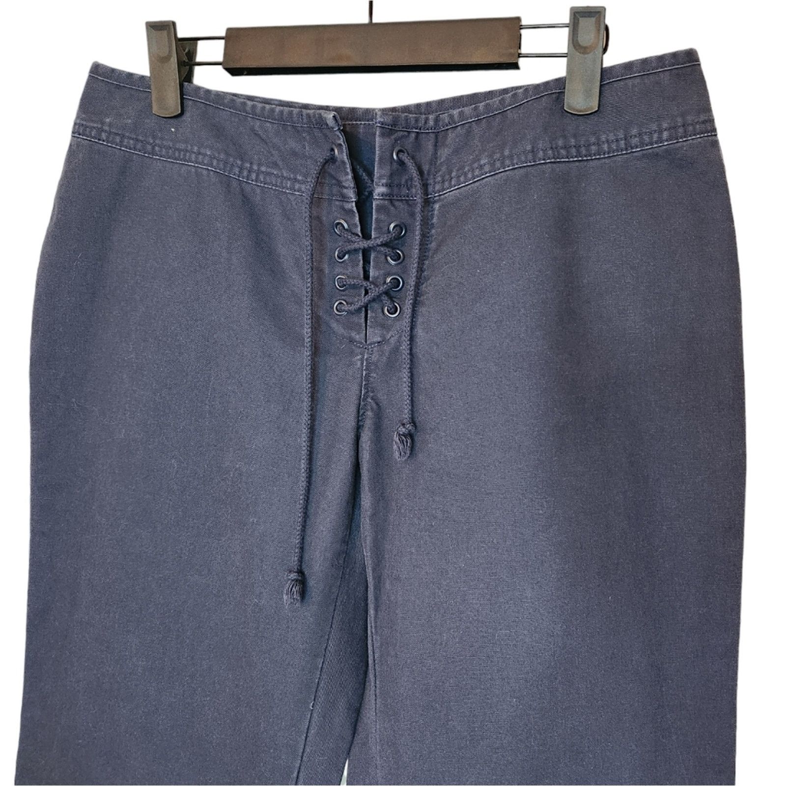 Banana Republic Banana Republic Nautical Y2K Lace front Cotton Twill Pants 8 Size 30" / US 8 / IT 44 - 3 Thumbnail