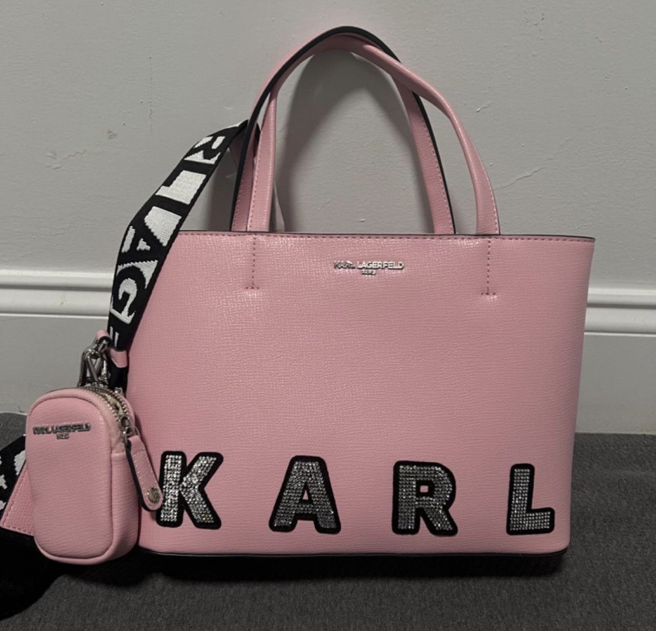 Karl Lagerfeld Karl Lagerfeld Pink Tote bag Size ONE SIZE - 1 Thumbnail