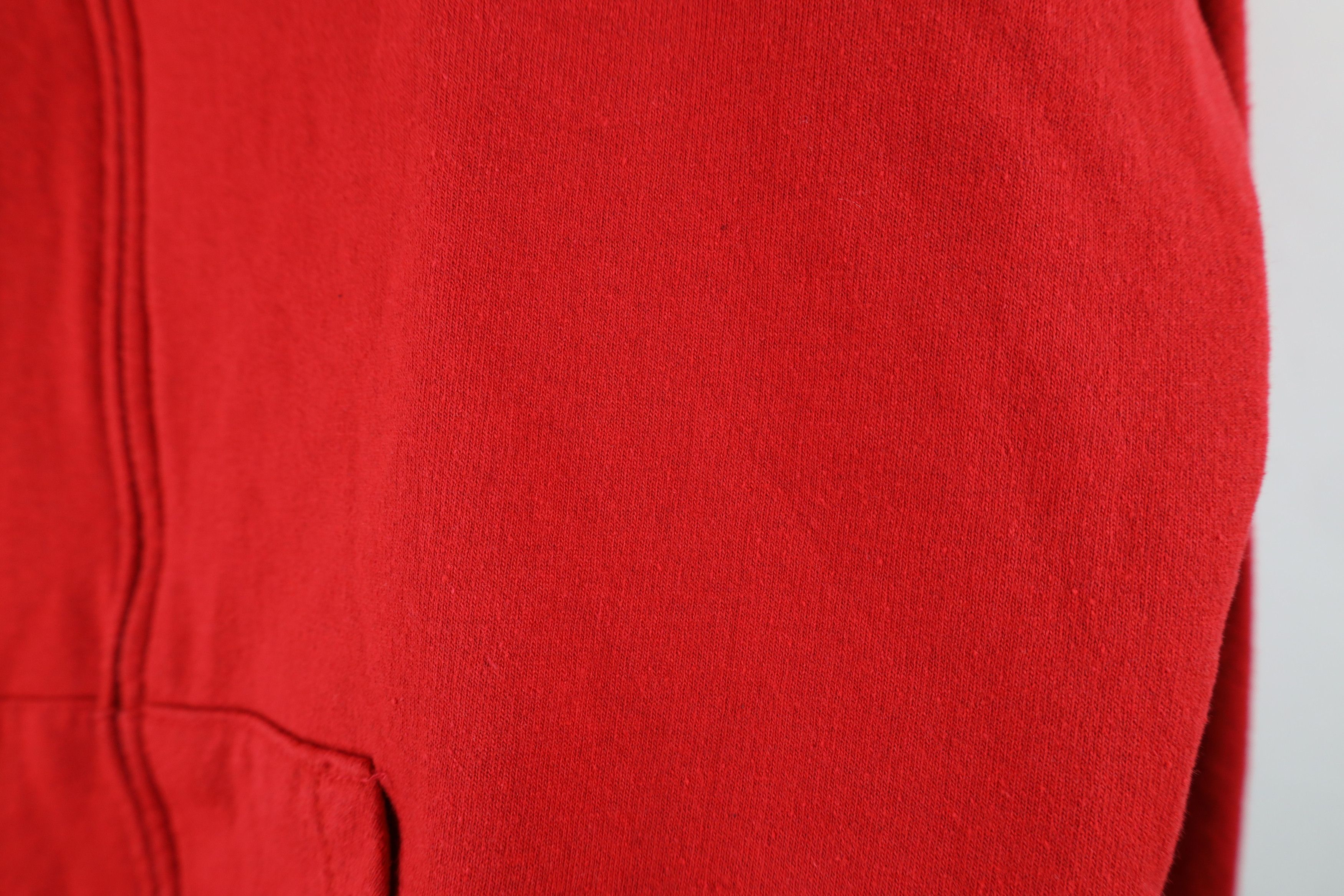 Vintage Vintage 70s Streetwear Full Zip Hoodie Sweatshirt Red USA Size US XL / EU 56 / 4 - 6 Thumbnail