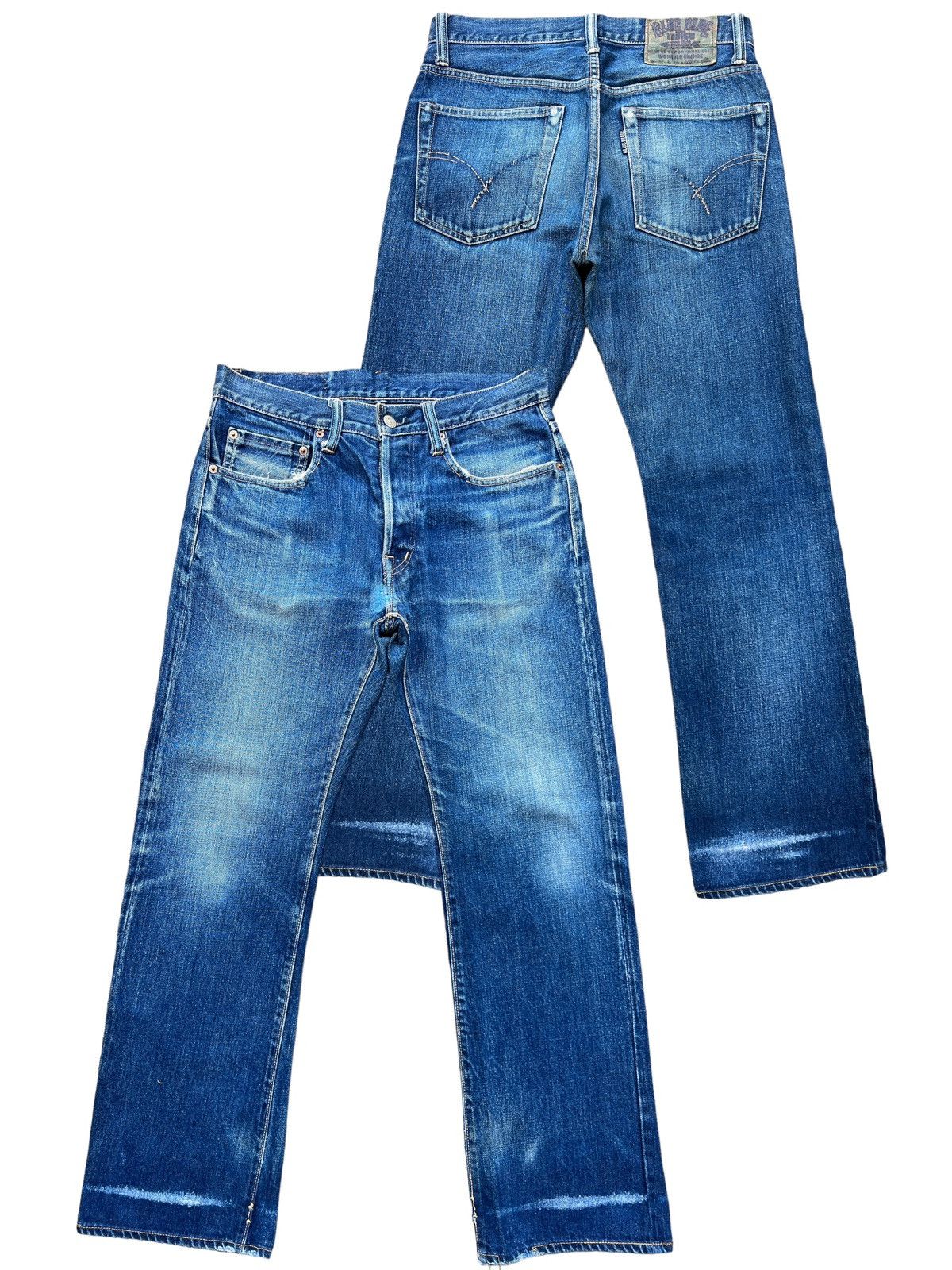 image of Vintage Hr Market Blue Blue Japan Selvedge Denim Jeans 31X29, Men's