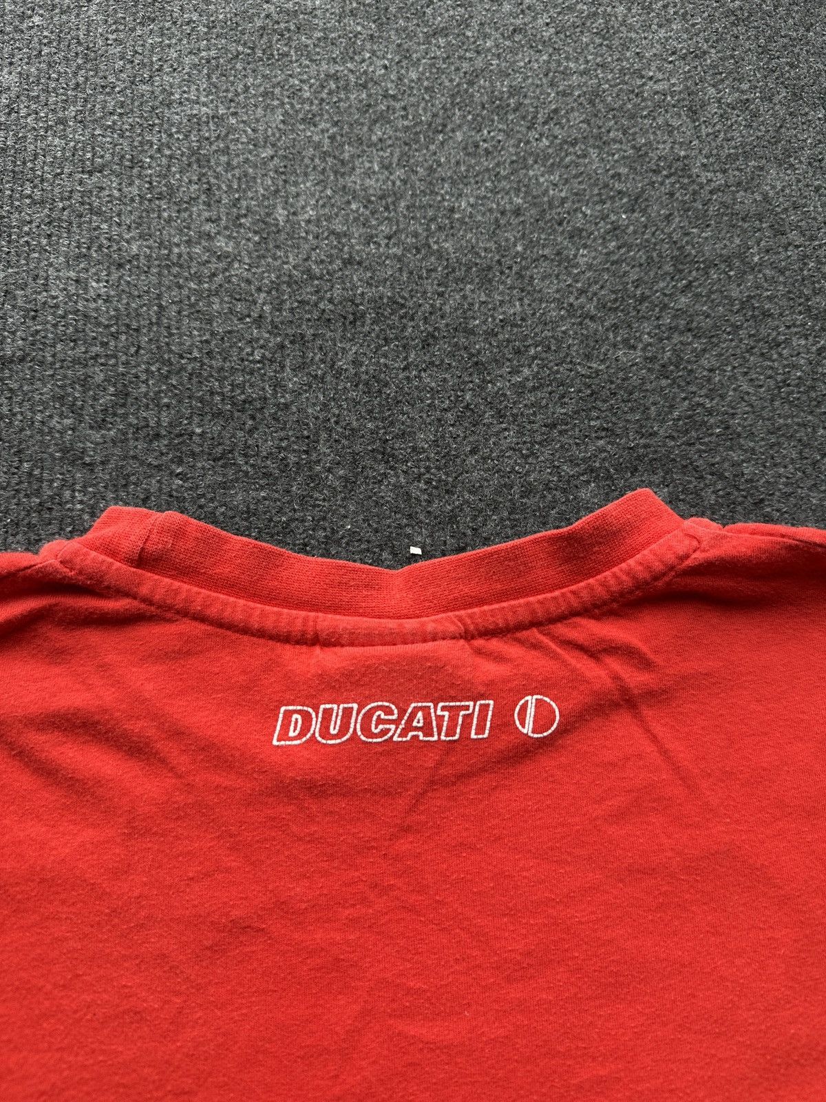 Ducati DUCATI 🚨 RACING RED TEE BIG LOGO MOTORCYCLE MOTO SPORT Size US XL / EU 56 / 4 - 12 Thumbnail