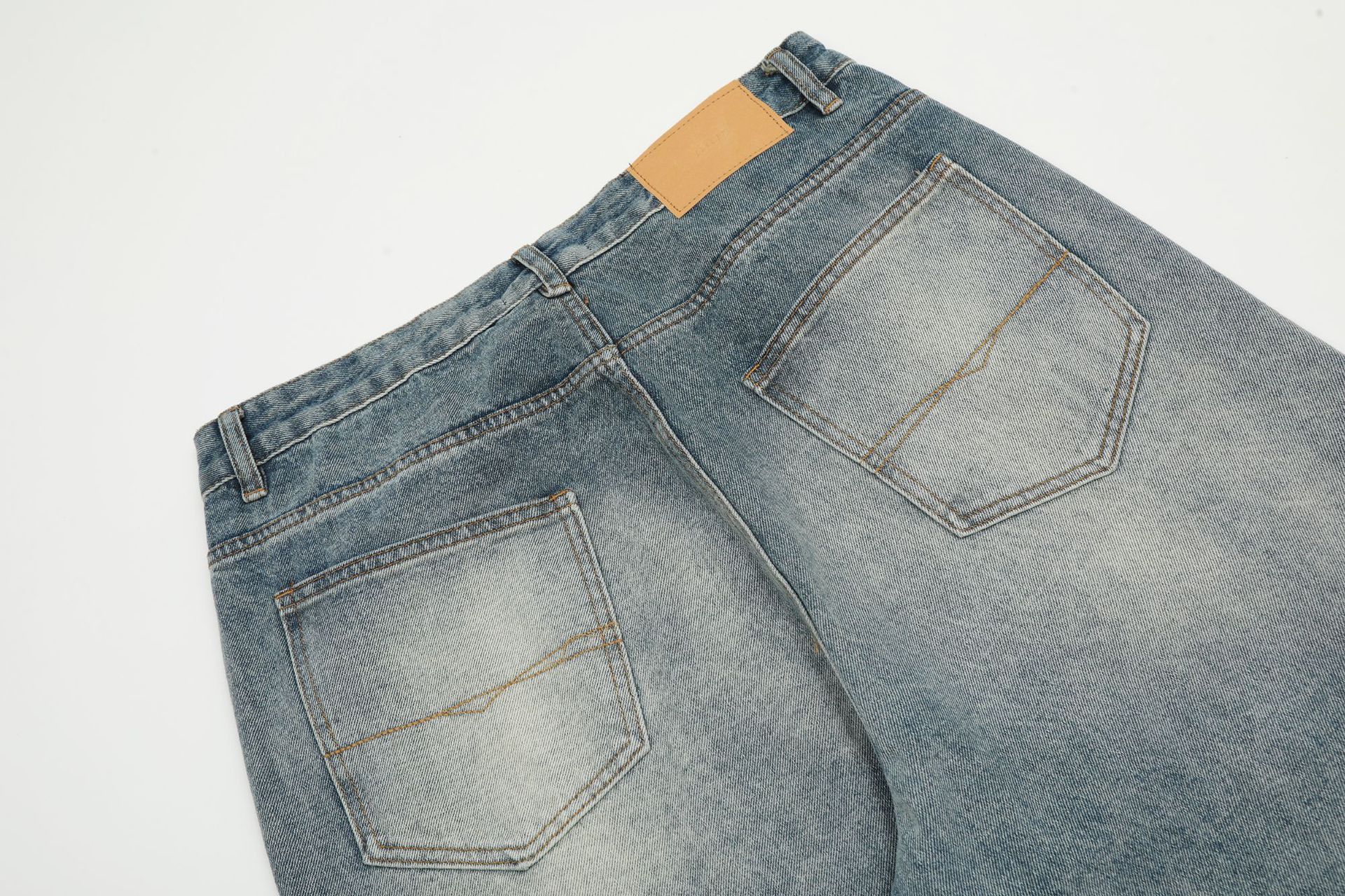 Japanese Brand × Vintage American retro washed wide-leg simple loose jeans Size US 32 / EU 48 - 6 Thumbnail