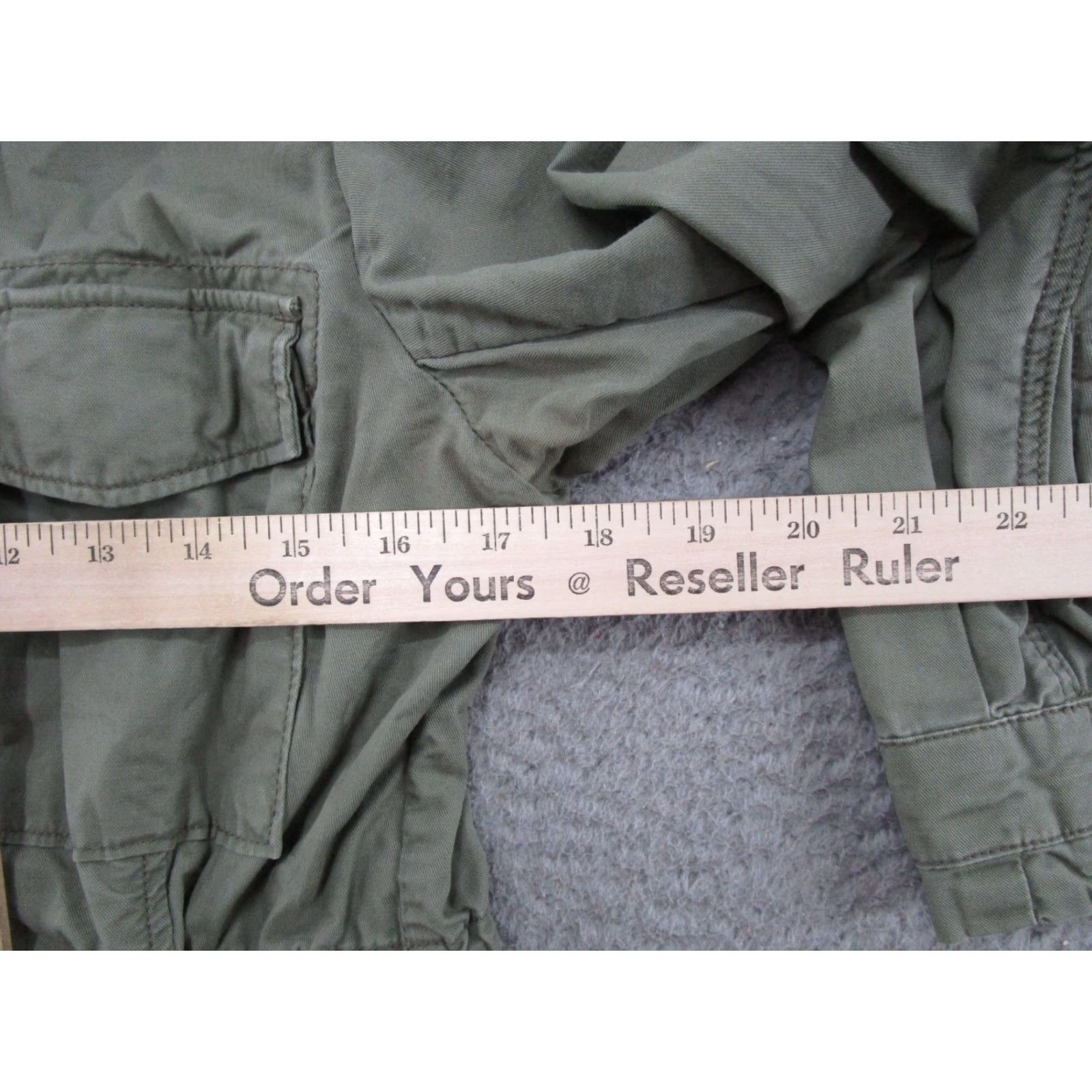 Vintage Paper Boat Jacket Women's M Green Button Tie Waist Pockets Mock Zip Collar Military Size M / US 6-8 / IT 42-44 - 4 Thumbnail