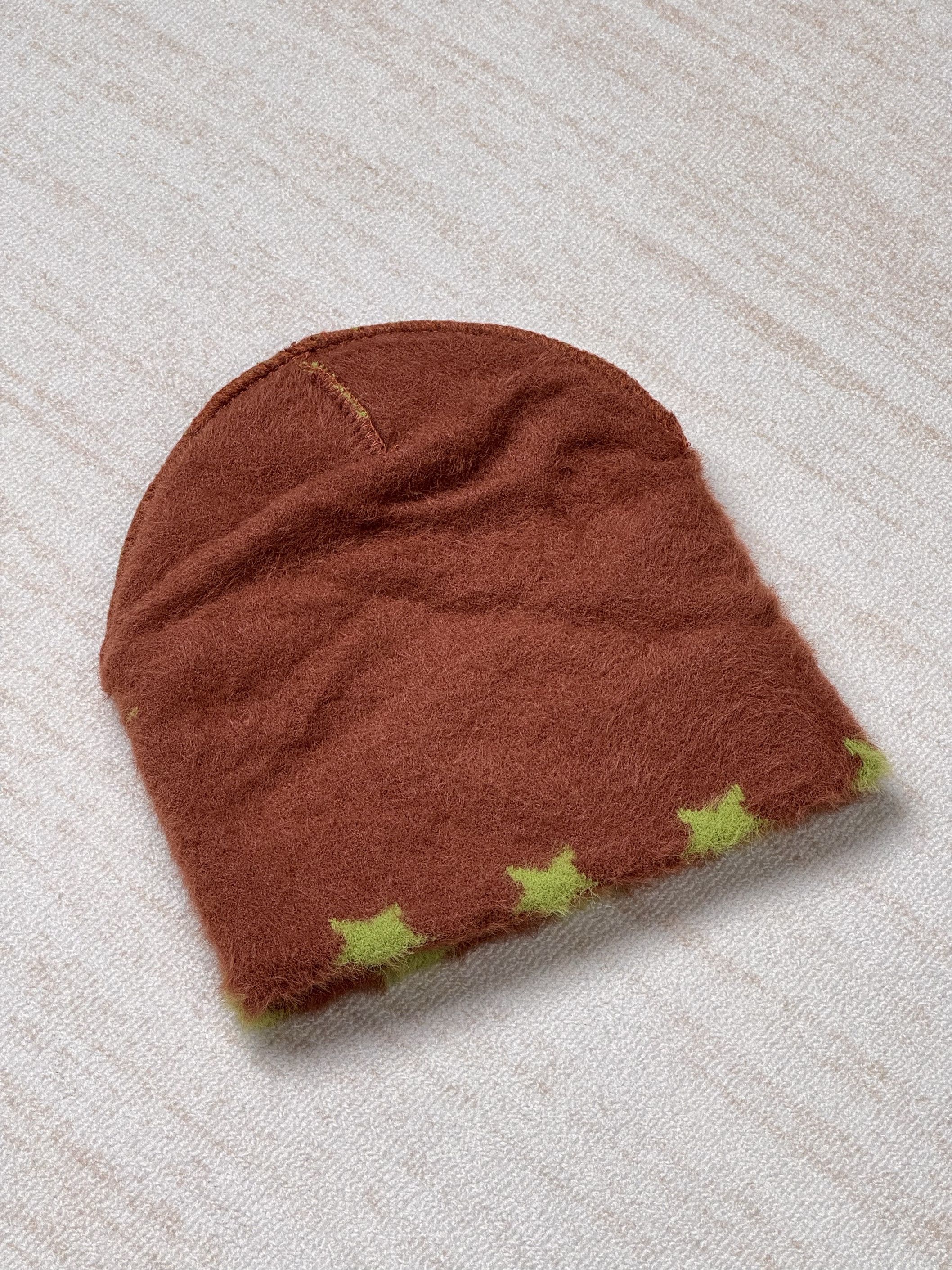 SSUR SAMPLE* Green and Brown Star Beanie Size ONE SIZE - 3 Thumbnail