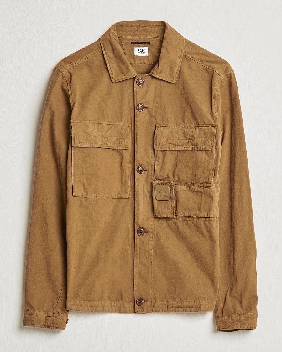 C.P. Company o1y1224 Solid Color Shirt in Camel Size US L / EU 52-54 / 3 - 1 Thumbnail