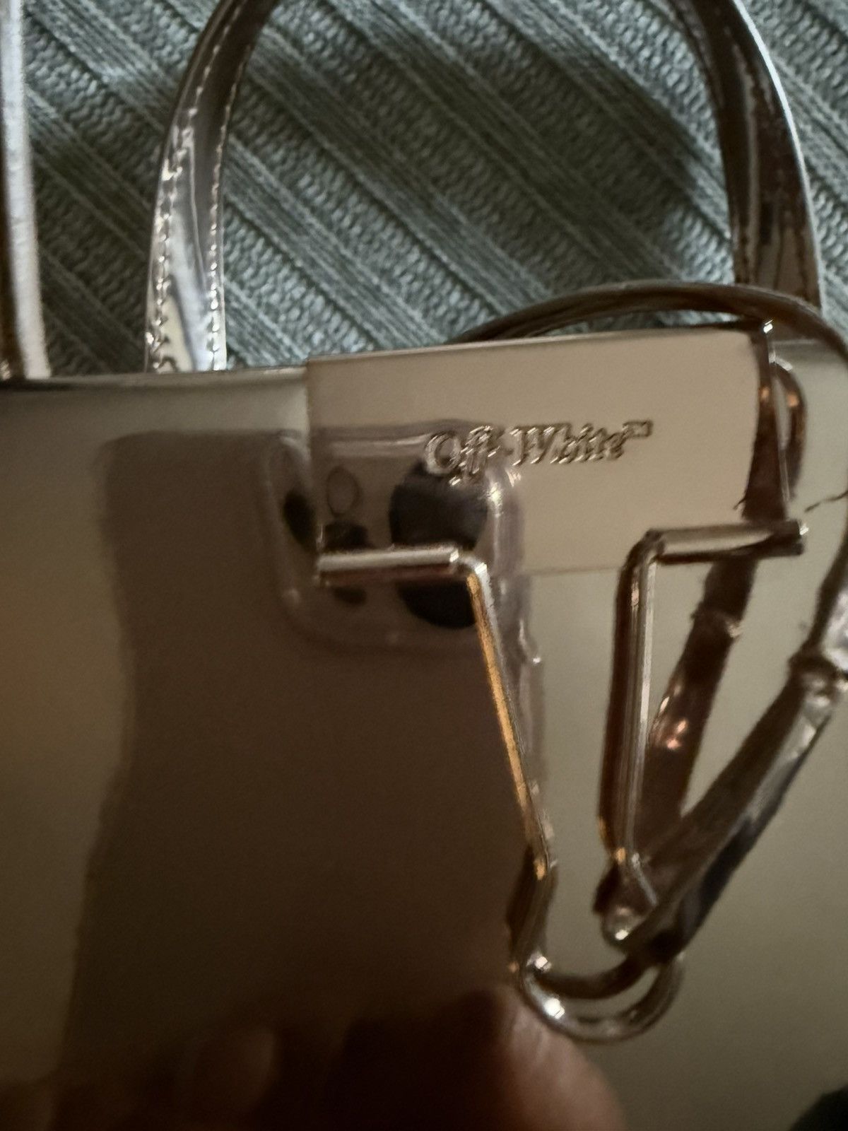 Off-White Off-white rose gold metallic box bag Size ONE SIZE - 3 Thumbnail