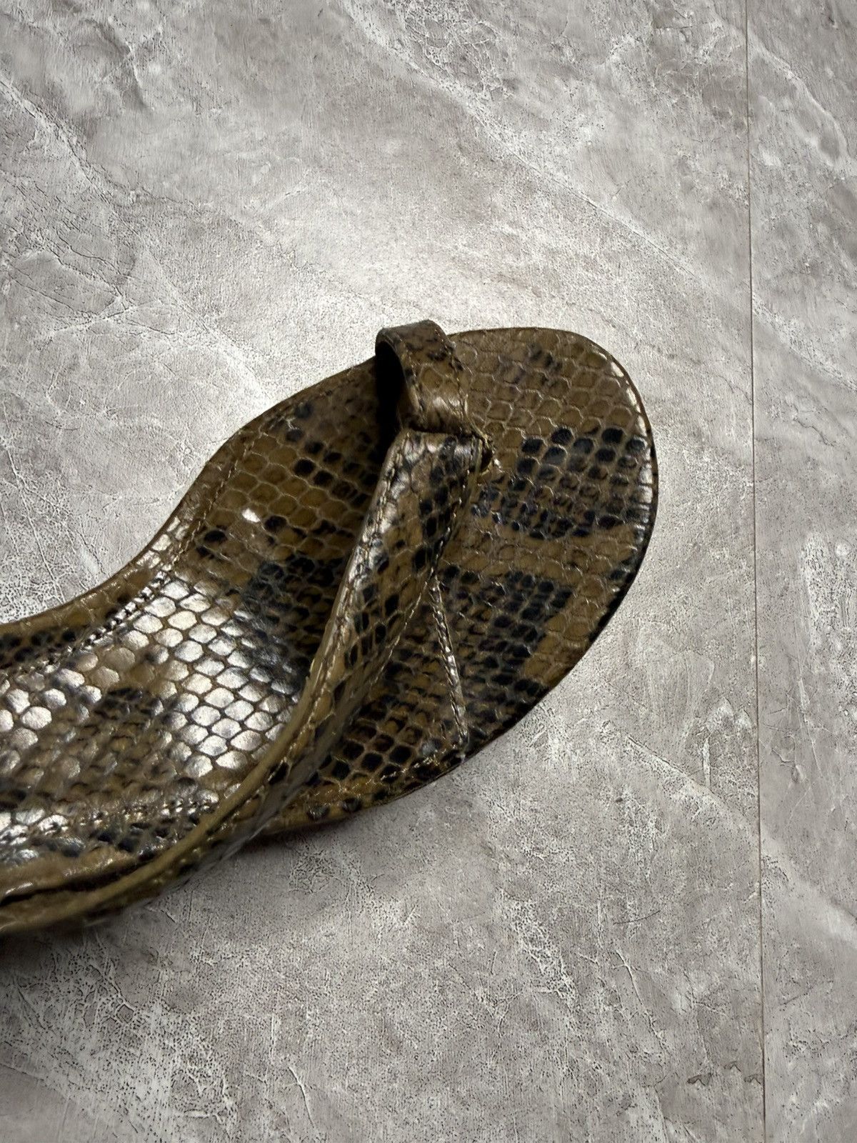 Bottega Veneta Bottega Python Printed Calf Leather Spiral Sandals Size US 6 / IT 36 - 5 Thumbnail