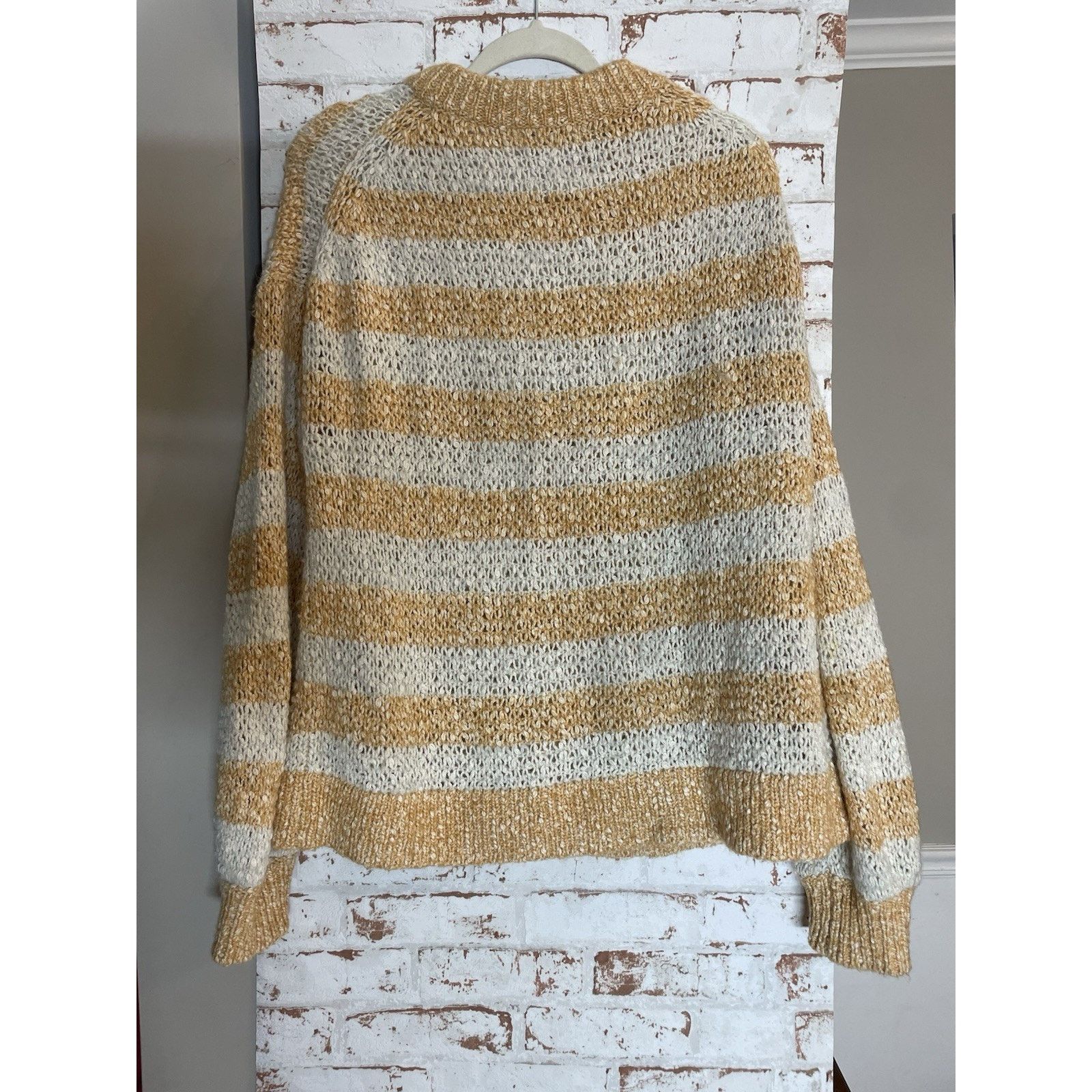 Madewell Madewell Baez Sweater Striped Wool Blend Open Pullover S Size S / US 4 / IT 40 - 3 Thumbnail