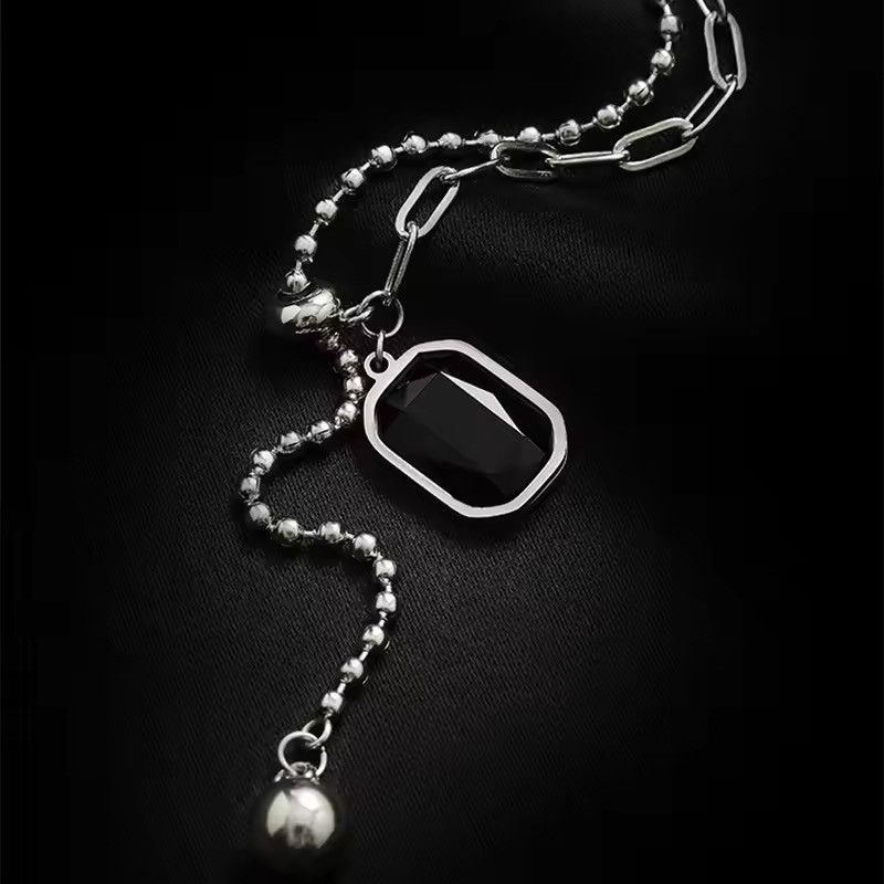 Jewelry Square Bead Pendant Necklaces Size ONE SIZE - 3 Thumbnail