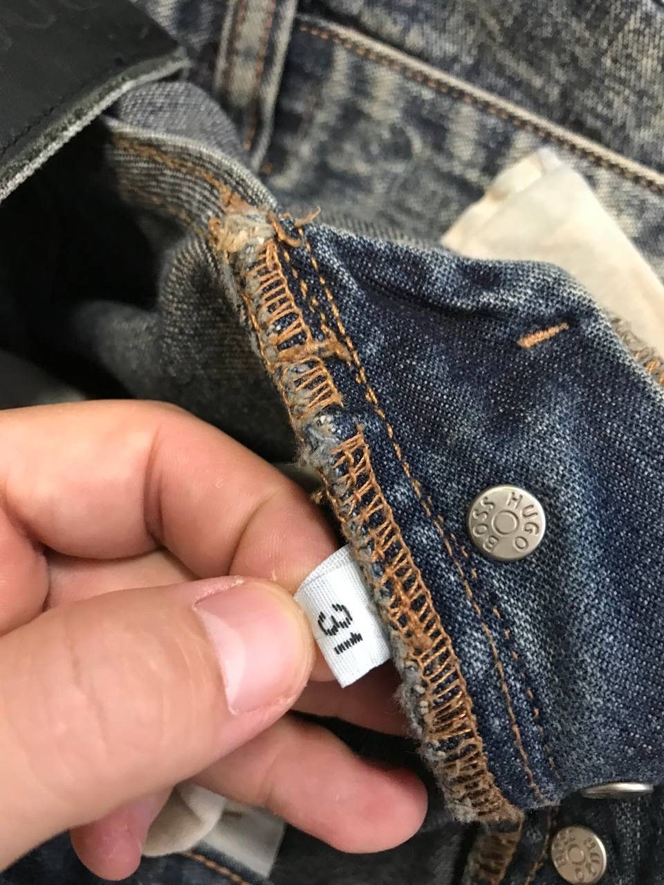 Hugo Boss Hugo Boss vintage faded avant garde jeans Size US 31 - 11 Thumbnail