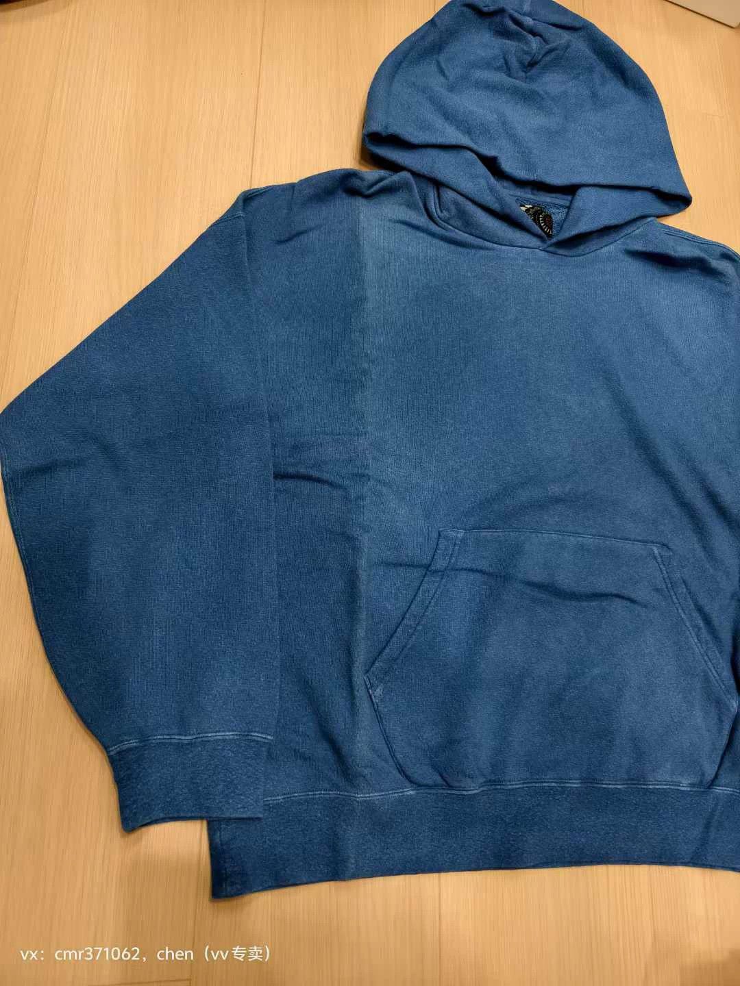 Visvim VISVIM 21 ICT AMPLUS INDIGO 3 OVERDYED P.O Hoodie Size US L / EU 52-54 / 3 - 2 Thumbnail