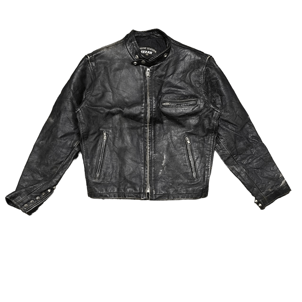 Genuine Leather Vintage Eezan Rider Motorcycle Genuine Leather Jacket Size US M / EU 48-50 / 2 - 6 Thumbnail