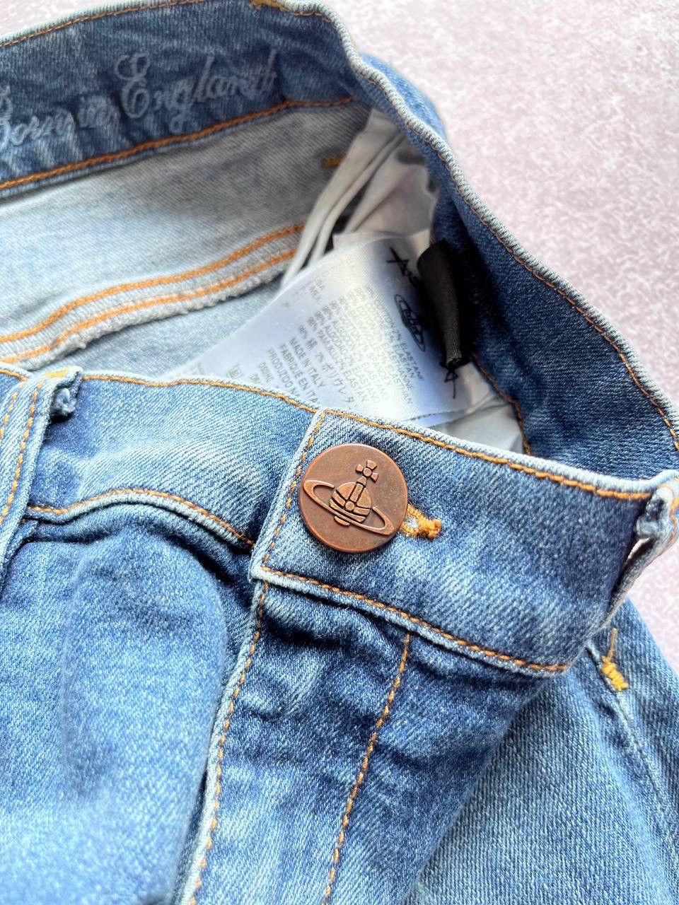 Vintage × Vivienne Westwood Vintage Vivienne Westwood Saturn Orb Logo Jeans 30 Size US 30 / EU 46 - 12 Thumbnail