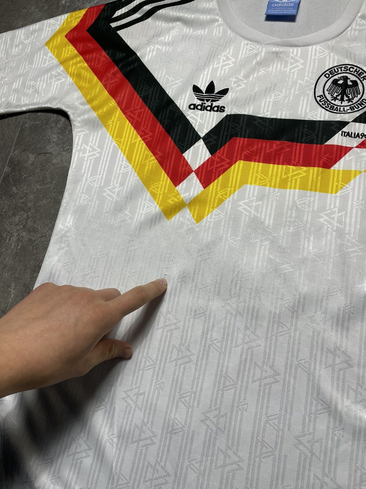 Adidas Adidas Germany #8 Matthaus Vintage 1990 World Cup Jersey Size US S / EU 44-46 / 1 - 4 Thumbnail