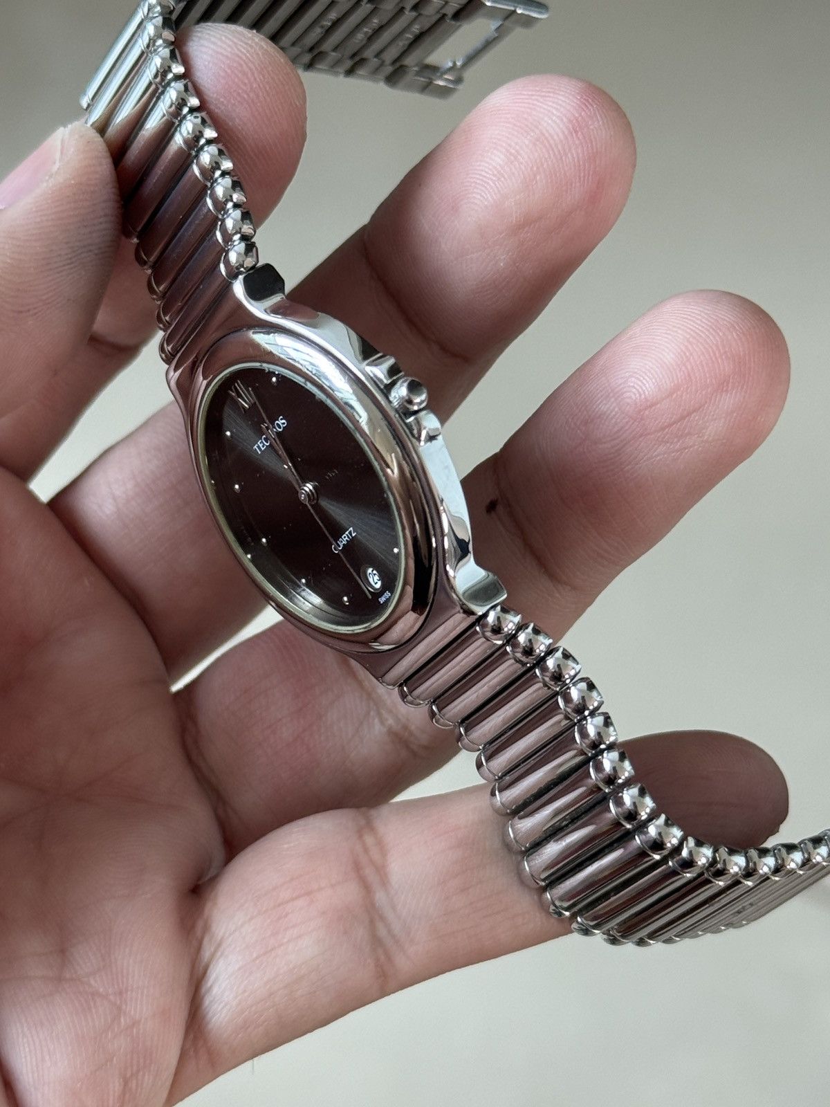 Vintage VINTAGE TECHNOS BAMBOO BRACELET DRESSWATCH Size 38 - 4 Thumbnail