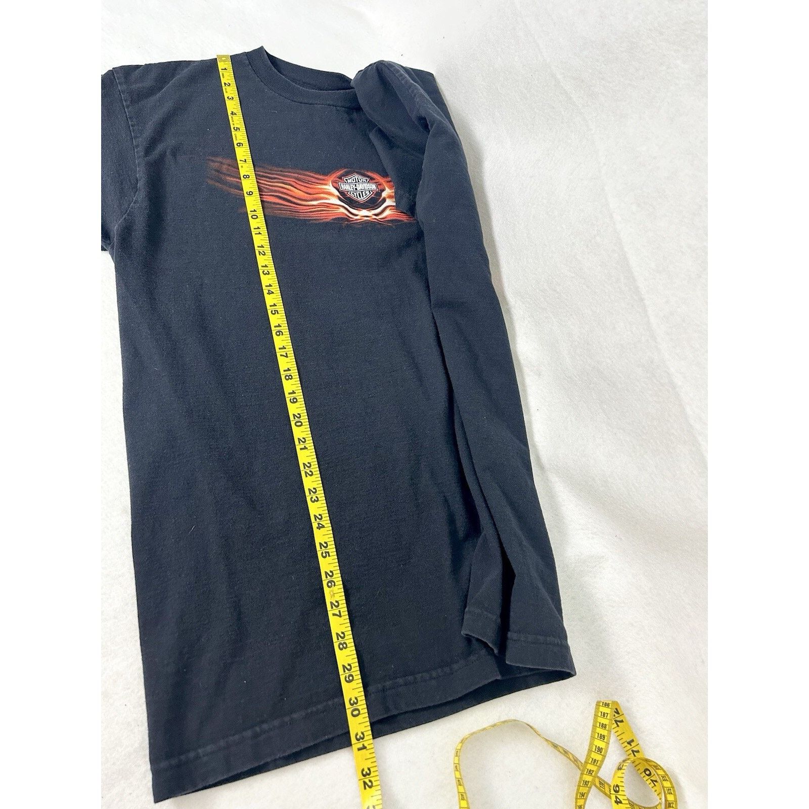 Harley Davidson Harley Davidson Flames Logo XL Shirt Texas Eagle Back Black Size US XL / EU 56 / 4 - 9 Thumbnail