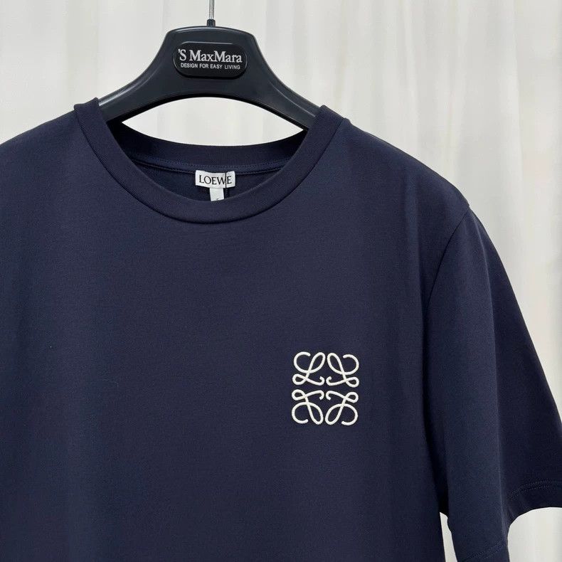 Loewe LOEWE Dark blue embroidered Logo short sleeves Size US XS / EU 42 / 0 - 3 Thumbnail