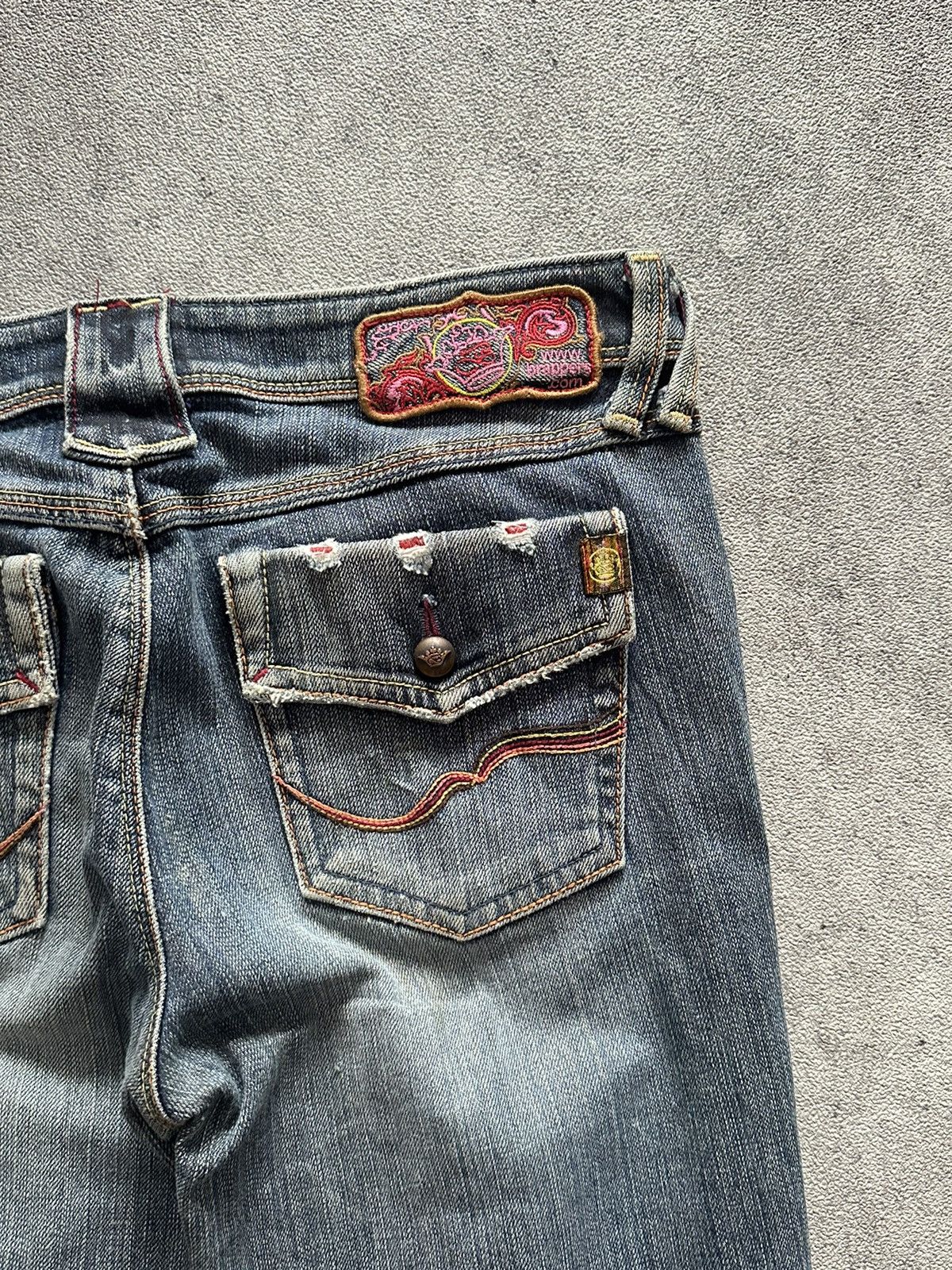 Tornado Mart 90s Japanese Brappers Flared Washed Denim Jeans Lgb Size US 29 - 9 Thumbnail